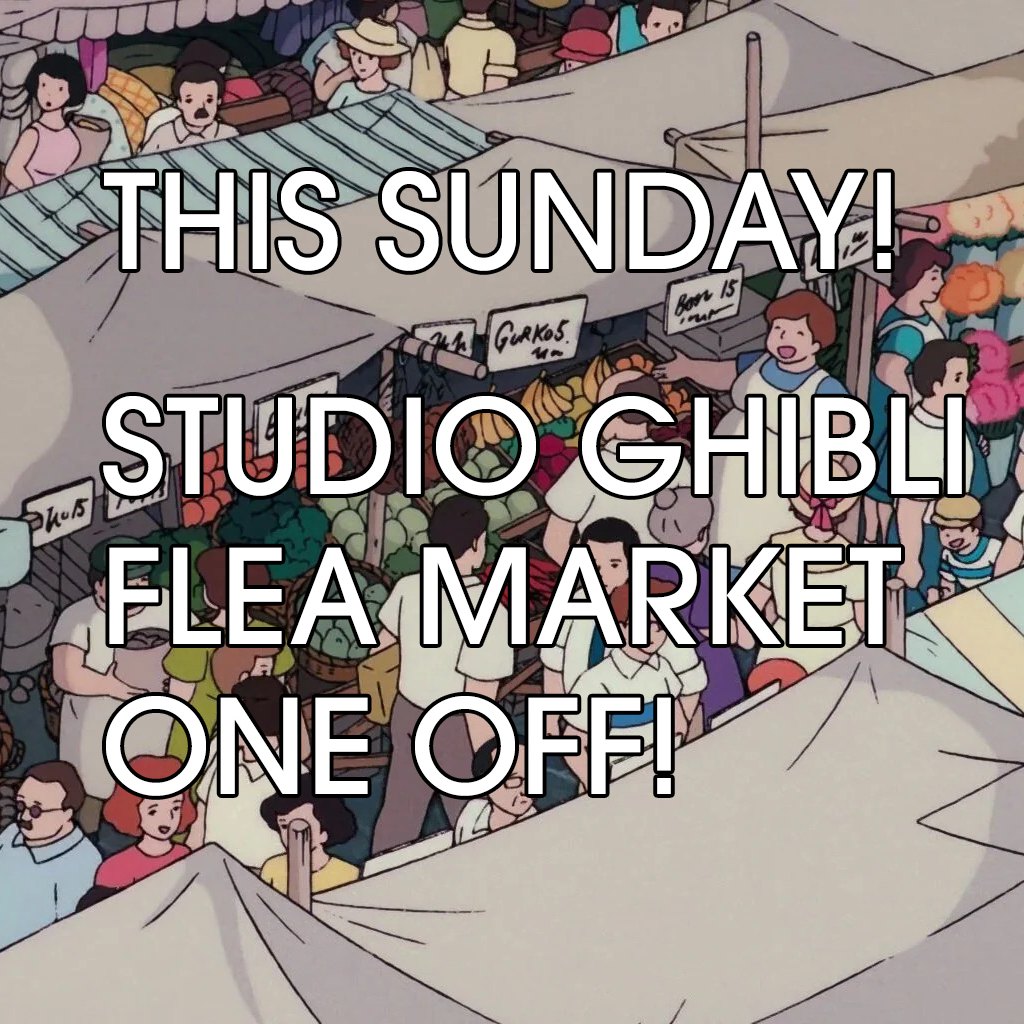 Find a secret spy roaming the area. Comedy, adventure and danger hide in plain sight!
After your mission, enjoy strolling the Studio Ghibli Flea Market at the Little Tokyo Galleria!
