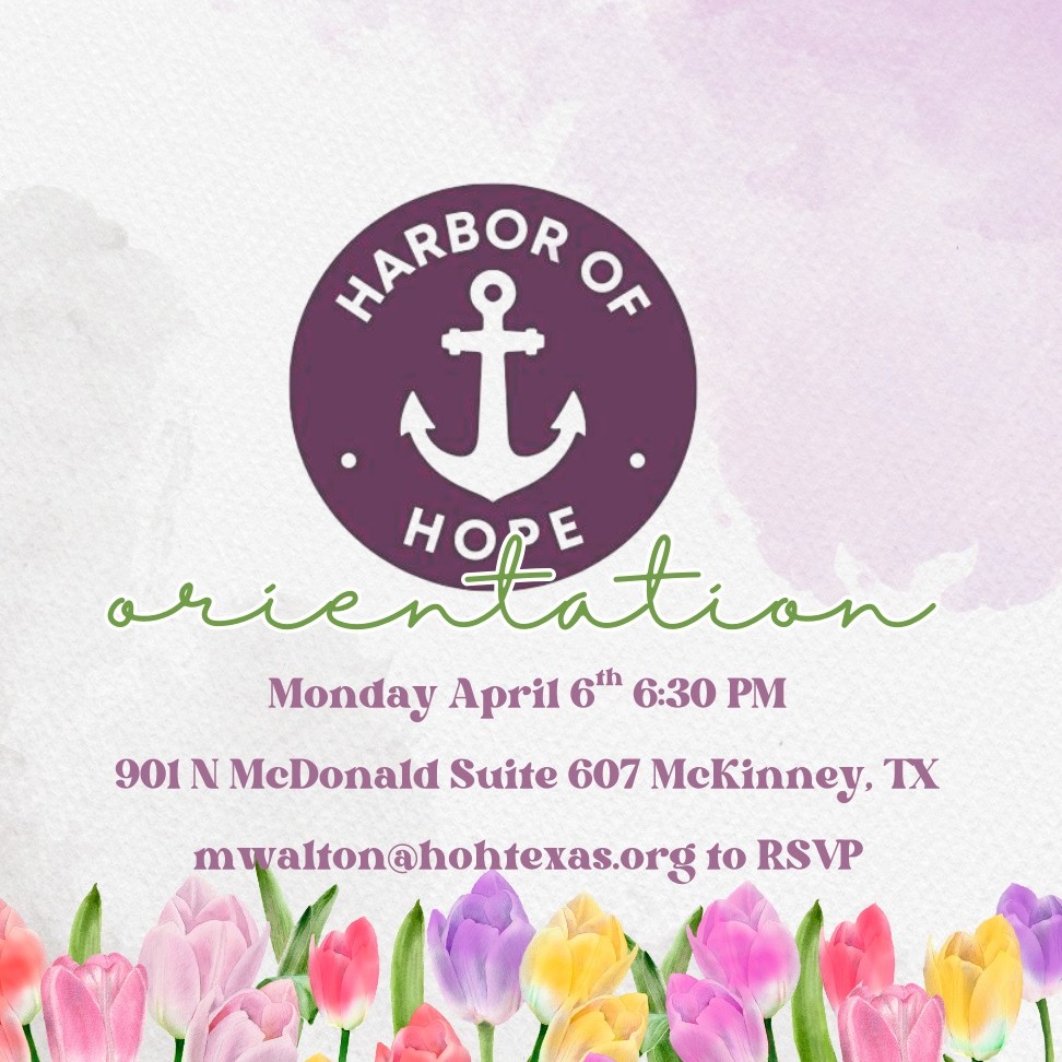 It is almost officially spring, a time for new beginnings! Want to start something new? We have a foster care orientation coming up Monday April 6th at 6:30 pm and we would love to see you. Email mwalton@hohtexas.org for more info or click the link below to RSVP:
https://forms.gle/7qhazGfLj8FEeWs7A