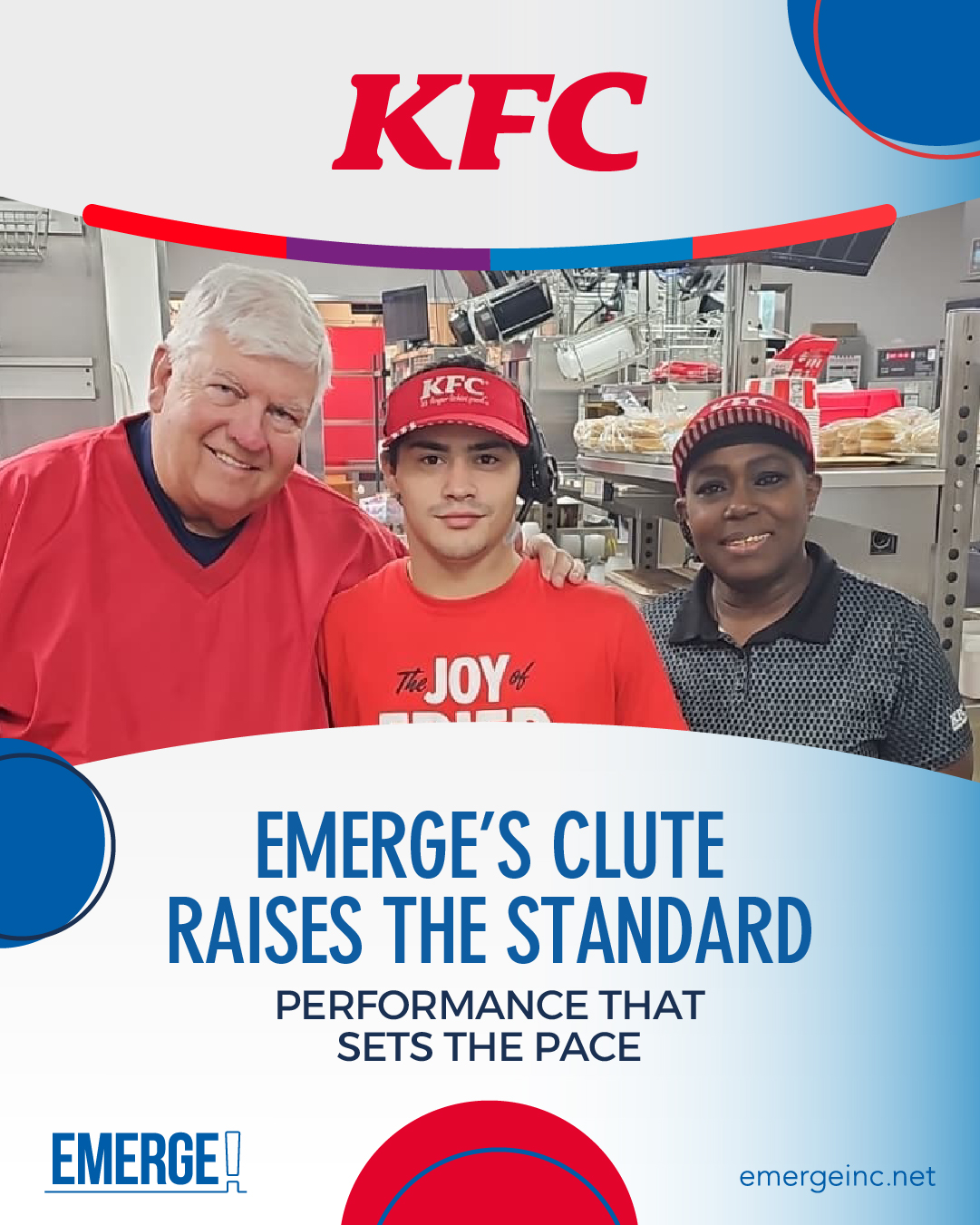 Our KFC Clute team delivered a performance that reflects what elevated leadership looks like in action.
Disciplined execution. Urgency on every shift. Pride in every detail.
For future team members, this is the level we operate at.
For our partners, this is the consistency that drives sustainable growth.
Looking to be part of Emerge: https://www.emergeinc.net/join-us
#LeadershipInAction #RestaurantLife #TeamExcellence #BuiltForGrowth #EmergeInc