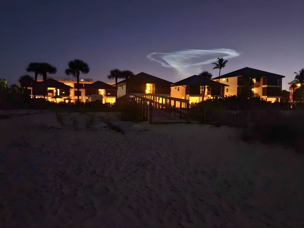 Surprise before sunrise.
This morning’s glow came from a Falcon 9 launch at Cape Canaveral, creating a rare “jellyfish” plume visible across Florida before dawn.
Did anyone else catch a glimpse of this?
#sanibel #floridasky #sunrise #morningwalk #shalimarbeachresort