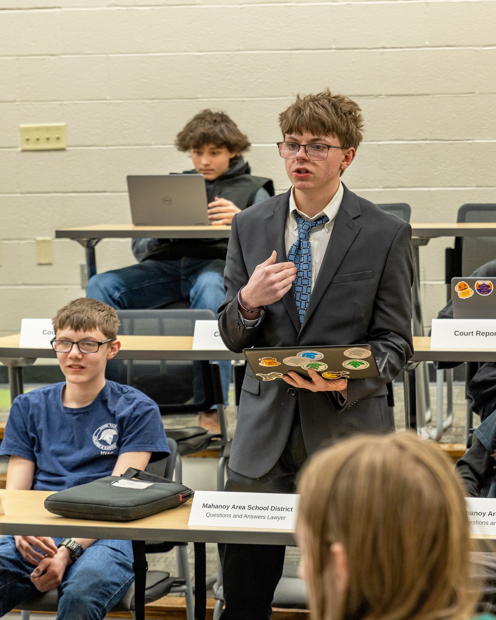 Ms. Arvelo's Civics and Citizenship classes took part in mock trials to better understand the judicial system. Each participant was given a specific role, such as lawyer or court reporter, which promoted a better understanding of the key responsibilities during court proceedings. The justices even wore robes for a more realistic experience! #YorkTechProud
View all 25 photos of this event by visiting ycst.info/cc26 or clicking on the link in our bio.