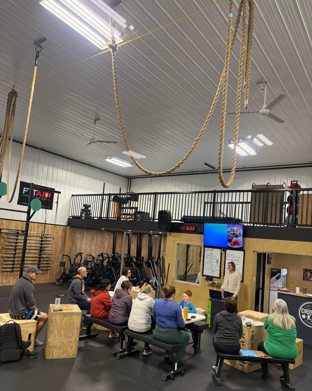 Last night we had the pleasure of Coach Jade going through a nutrition workshop with us at the gym to help us improve our health, weight management, and higher energy levels by explaining the high quality nutrients through whole foods usually found on the perimeter of grocery stores!