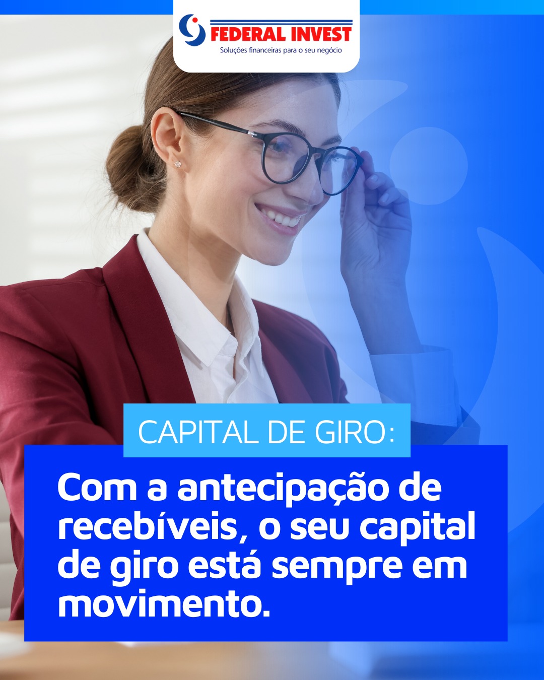 💼📈 Com a antecipação de recebíveis, o seu capital de giro está sempre em movimento.
Capital de giro é o que mantém sua empresa funcionando, pagando fornecedores, investindo em estoque e aproveitando oportunidades no momento certo.
Quando você antecipa seus recebíveis, transforma vendas a prazo em recursos imediatos, garantindo mais previsibilidade e segurança financeira.
📲 Fale com a Federal Invest e fortaleça o capital de giro do seu negócio.
#FederalInvest #CapitalDeGiro #AntecipacaoDeRecebiveis #FluxoDeCaixa #GestaoFinanceira #Empreendedorismo