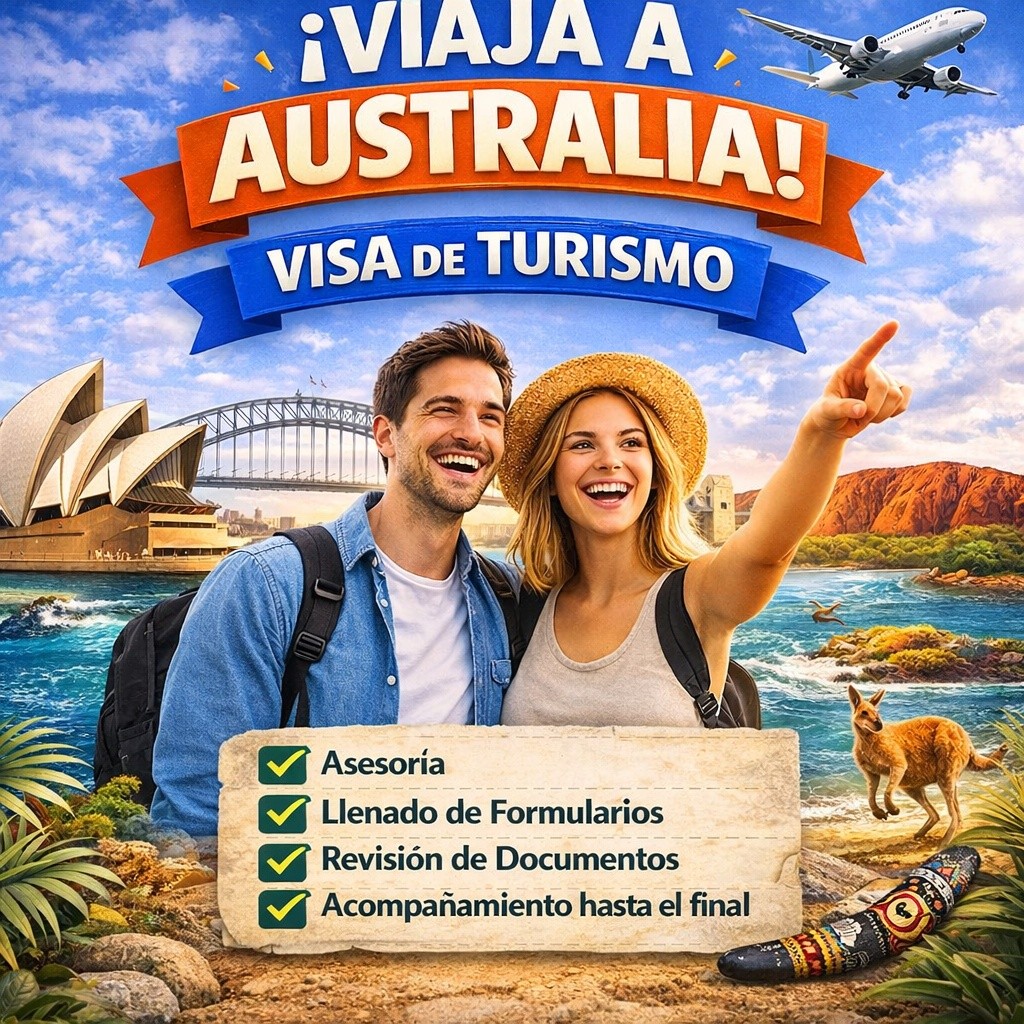 🇦🇺✨ ¡Viaja a Australia!
¿Te imaginas conocer el famoso Sydney Opera House, sus playas y paisajes únicos? 🌊
Nosotros te ayudamos a tramitar tu Visa de Turismo a Australia de forma rápida y segura.
✔️ Asesoría personalizada
✔️ Revisión completa de documentos
✔️ Acompañamiento durante todo el proceso
📲 Contáctanos:
2233-4696
7771-6033
7831-9504
📩 Escríbenos por DM y comienza tu aventura.
#VisaAustralia #ViajarAAustralia #TurismoAustralia #VisaDeTurismo #ViajaPorElMundo