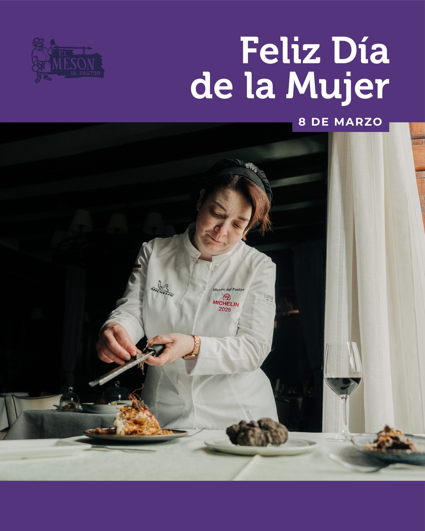 💜 8M – Día de la Mujer 💜
Por las que sostienen, por las que emprenden, por las que nunca se rinden.
¡Que cada día sea un paso más hacia la igualdad!
#DíaDeLaMujer #8M #MesónDelPastor