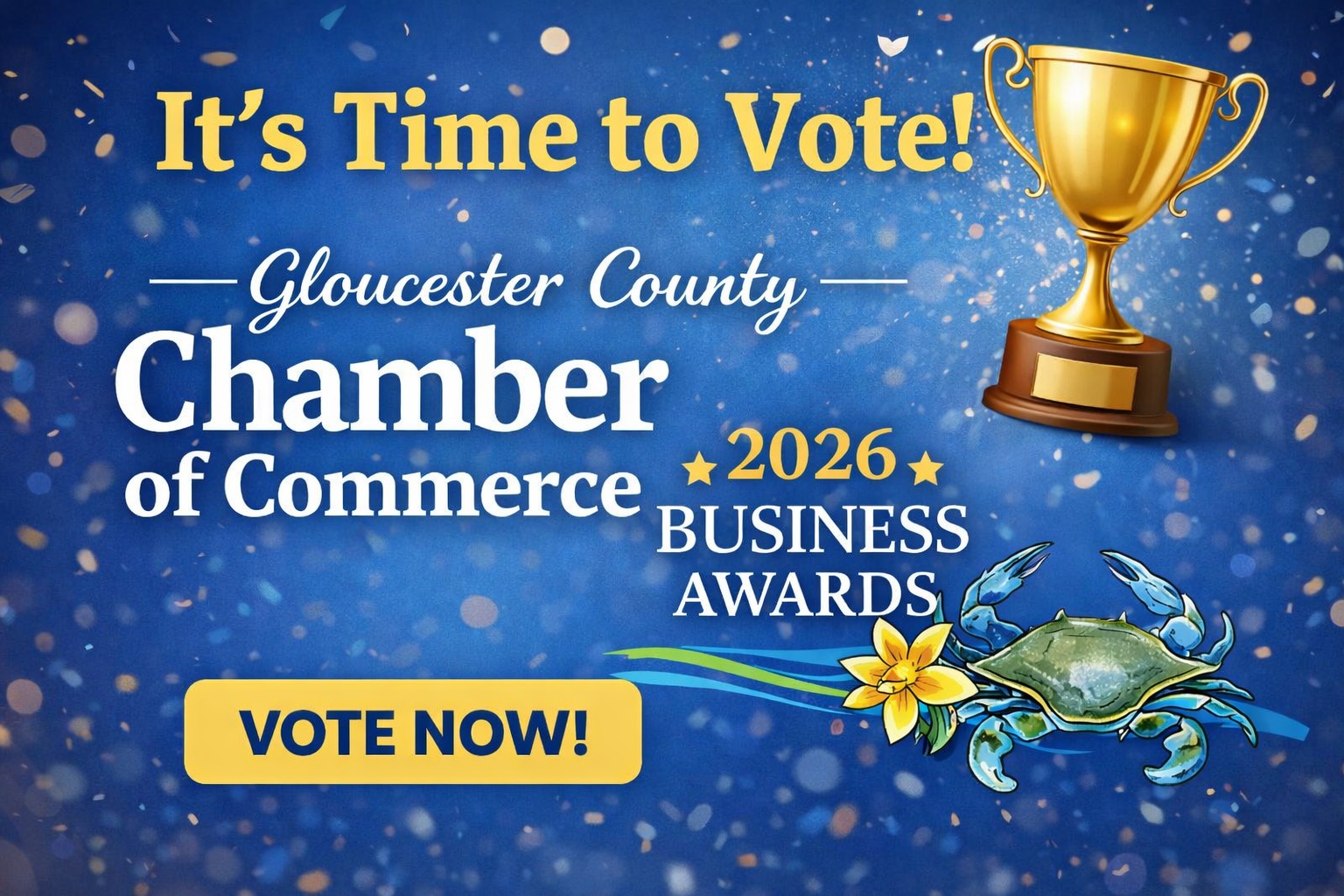 🏆✨ It’s Time to Vote! ✨🏆
The Gloucester County Chamber of Commerce 2026 Business Awards are here — and we need YOUR help recognizing the incredible businesses that make our community thrive!
From outstanding customer service to community impact, these awards celebrate the businesses, leaders, and organizations that help make Gloucester such a special place to live, work, and do business.
✅ Cast your vote
✅ Support your favorite local businesses
✅ Help us celebrate excellence in our community
🗳️ Vote now: https://docs.google.com/forms/d/e/1FAIpQLSfMWZwFNptDePpF3-UTh5HNk5DExavwBOjbiu4_ITA4KRWtRw/viewform?pli=1&fbclid=IwY2xjawQXw4dleHRuA2FlbQIxMABicmlkETFIQTJTRzNKMG5VNEI1NVpWc3J0YwZhcHBfaWQQMjIyMDM5MTc4ODIwMDg5MgABHkx5uZ5EdUCnTASQ9TAVIKlPtMonWMLoMKqzSQLMTjz4dsxifbtSm9Tx4bgj_aem_fVfRJAHrLjVITDSFbEPDFA
Let your voice be heard and help us honor the very best of Gloucester business at this year’s Annual Dinner!
👇 Tag a business you think deserves to win!