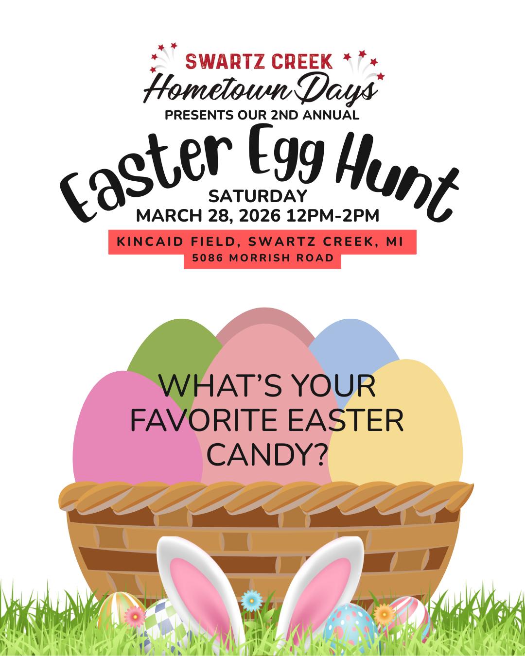 As we get ready for our 2nd Annual Easter Egg Hunt we want to know…
What’s your favorite Easter candy?
Drop your favorite in the comments!