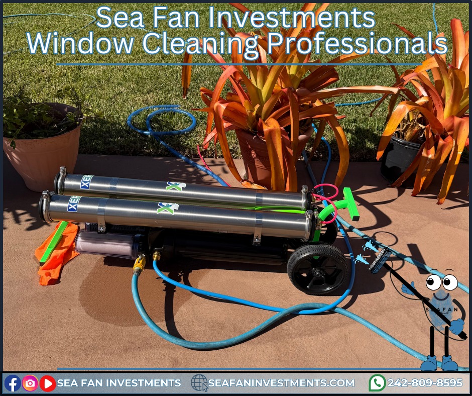 Sea Fan Investments uses the best equipment to better maintain your investment.
We don't just pressure clean! We are your soft washing professionals and provide complete exterior cleaning solutions! Concrete cleaning, house washing, roof cleaning, driveways, windows, decks, docks, pool surrounds, patios, surface sealing, paver restoration, and much more.
We have cleaned homes of all sizes, multi family properties, businesses, school campuses, churches, gas stations, apartment complexes, and manufacturing facilities. Big or small, we've cleaned it all. What can we clean for you?
We are always looking for ways to help you manage and maintain your investment.
We service Freeport, Grand Bahama 🇧🇸🇧🇸🇧🇸 and cater to all your property management needs.
Visit our website https://www.seafaninvestments.com/
Check us out on Google https://maps.app.goo.gl/FtLupz7nk7yhbf917
Follow us on Facebook https://www.facebook.com/SeaFanInvestments
Follow us on Instagram https://www.instagram.com/seafaninvestments/
Watch and subscribe to us on YouTube
https://www.youtube.com/channel/UCNAsDyoYIpteVf6pDe5iCQw
#pressurewashing #softwashing #roofcleaning #housewash #deckcleaning #DockCleaning #seafaninvestments #guttercleaning #drivewaycleaning #concretecleaning #soffitcleaning #sealing #stuccocleaning #poolsurroundcleaning #brickcleaning #stonecleaning #commercialroofcleaning #paversealing #dumpstercleaning #woodcleaning #oilremoval #oxidizationremoval #rusttreatment #graffitiremoval #windowcleaning #commercialcleaning #parkinglotcleaning #patiocleaning #pressurewashinggrandbahama #pressurecleaningfreeportbahamas