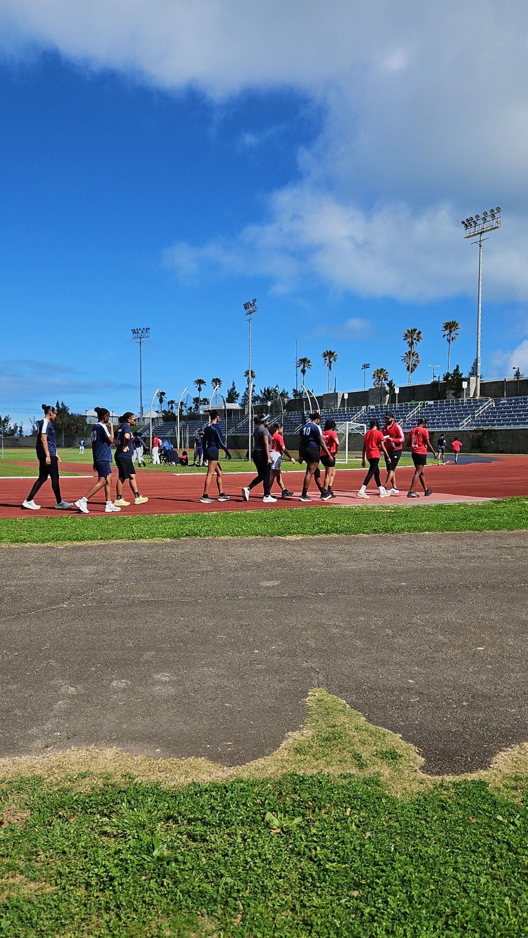 An observation on cheering
Mamas yell the names
Teachers tooth their horns
Daddys whistle