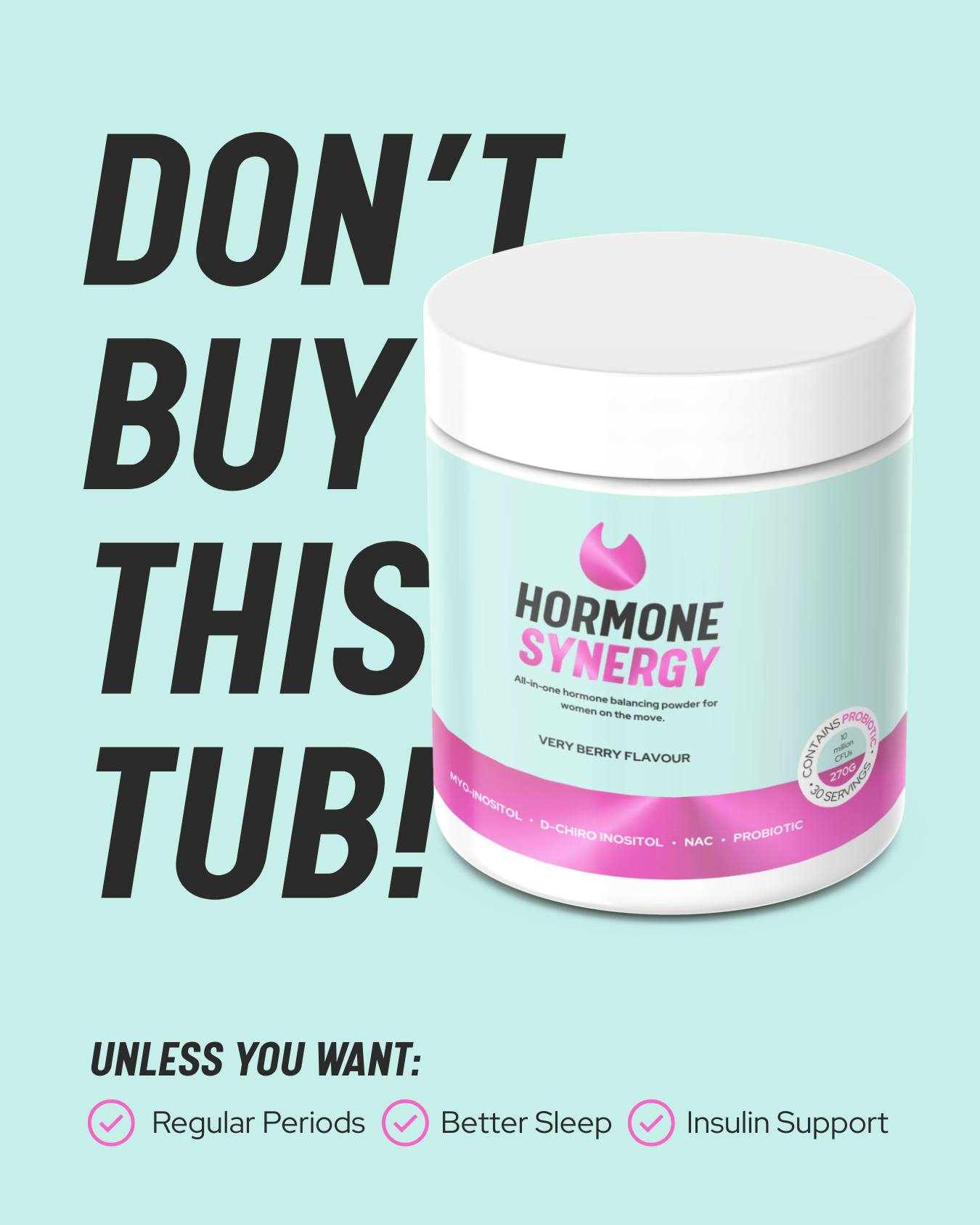 PSA to all the PCOS girlies: STAY AWAY from this supplement โ ๏ธ
Besides more regular periods, better sleep and insulin sensitivity, this supplement may also cause:
๐จ Clearer skin
๐จ Reduced bloating
๐จ Better moods
These are all side effects of balanced hormones!
Jokes aside, you save 10% when you order a 3-month supply ๐
Link in bio ๐
#PCOSsupplement #PCOSgirlies #hormonebalance