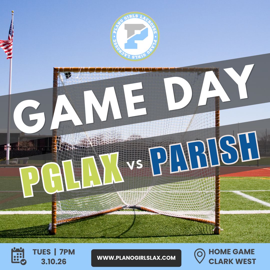 🩵🥍 FIRST HOME GAME!🥍🩵
📅 TUESDAY | MAR 10TH
⏰ 7:00 PM Start
📍 CLARK WEST ATHLETIC FIELD
*We are keeping a close eye on the weather. Be sure to check for updates.
Let's GO PLANO!🎉
#planogirlslax #laxlife #PGLAX #letsgo #borntohustle