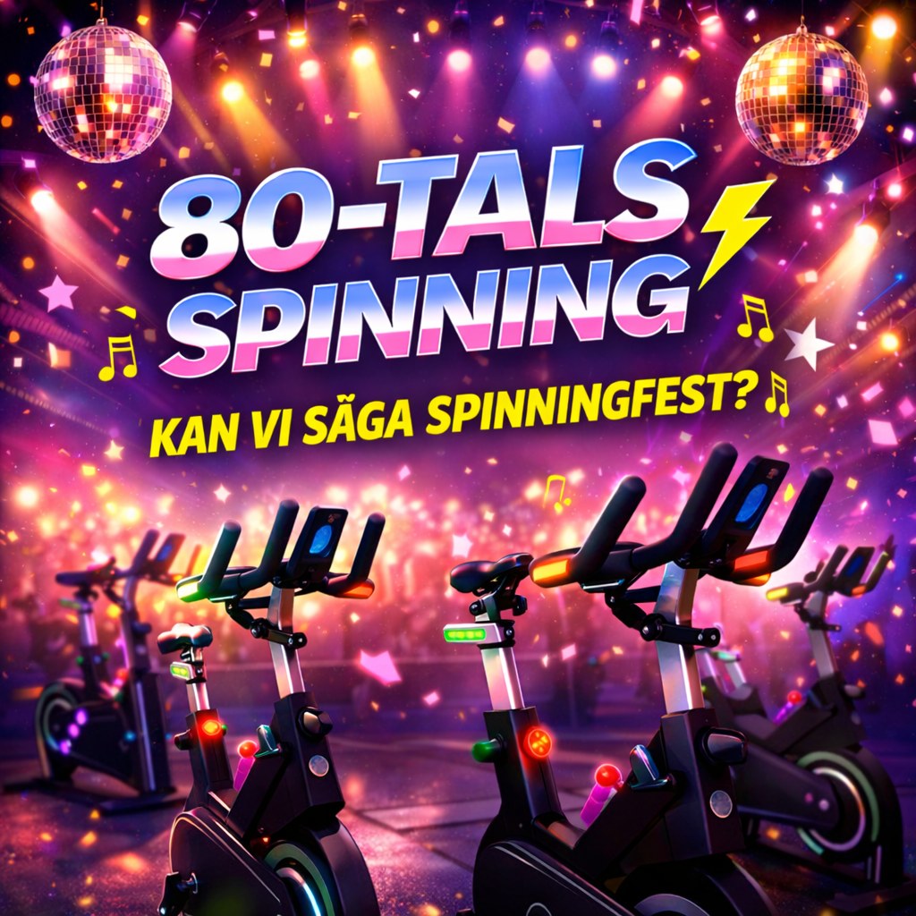 Melloveckan är över men festligheterna är inte slut!
SAVE THE DATE!
🎶 80-TALS SPINNING! 🎶
Den 31 mars kör vi ett riktigt nostalgipass på cyklarna!
💥 45 minuter
💥 All in 80-tal
💥 Musik du inte kan sitta still till
Linda & Malin leder passet – och vi lovar fullt ös från första tramptaget.
Förvänta dig:
🎧 stora hits
⚡ tempo
🚴♀️ svettigt och roligt
Har du neon, pannband eller benvärmare hemma?
Perfekt – då passar det den här kvällen!
📅 31 mars
⏱ 45 min spinning
📍 Energicenter