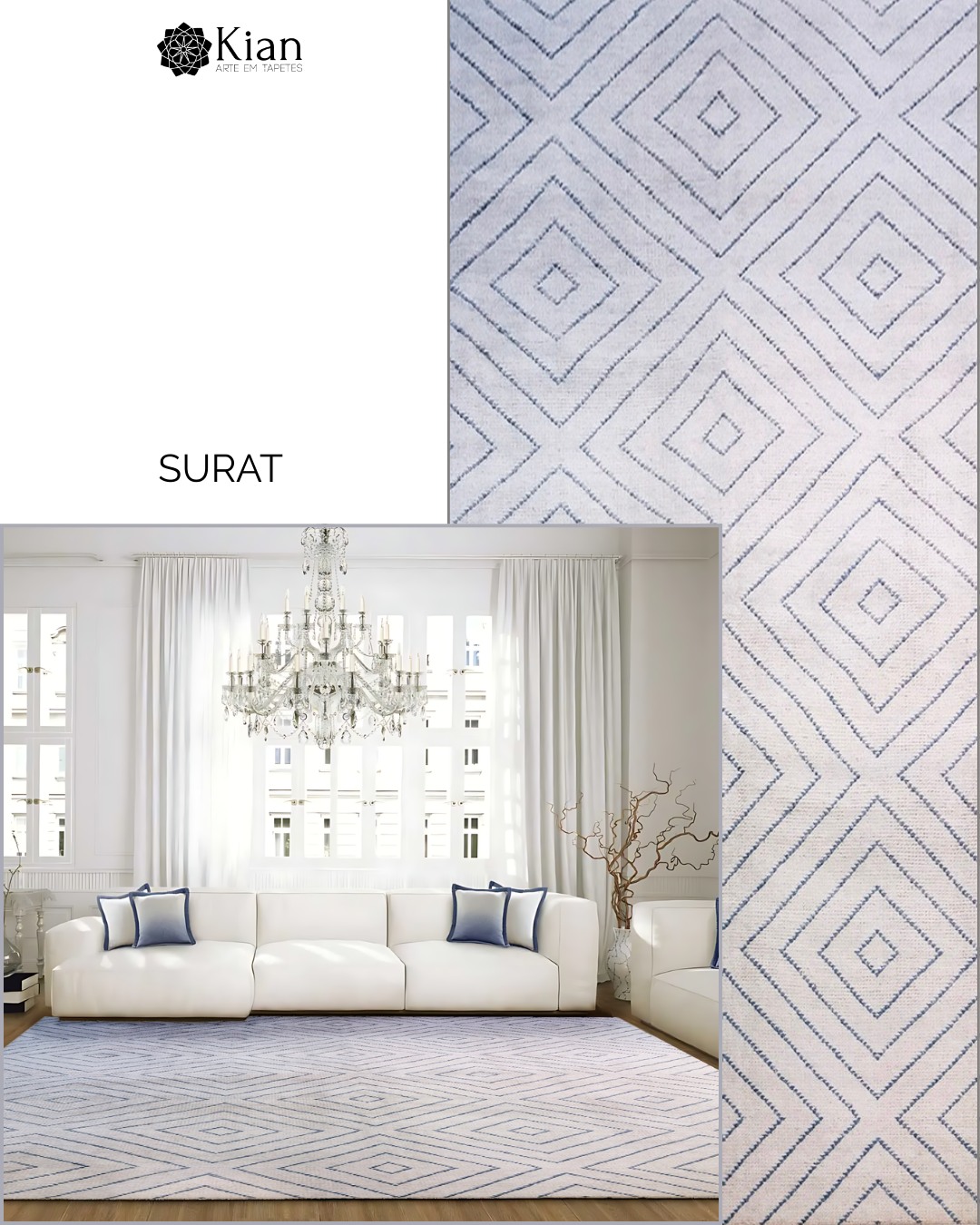 O Tapete Surat traz leveza e elegância ao ambiente com seu desenho geométrico delicado e tons claros que iluminam o espaço. Sofisticado e versátil, ele se integra perfeitamente a decorações contemporâneas, acolhedora e cheia de estilo. Um detalhe sutil que transforma o ambiente com equilíbrio e harmonia.
Consulte mais sobre o modelo visitando nossas lojas.
📍Rua Henrique Schaumann, 498 - Pinheiros | SP
São Paulo: (11)93044-1854
Caxias do Sul: (54) 3027-1234
.
.
.
.
#kiantapetes #arqdecor #interiordesign #sofisticacao #personalidade #estilo #tapetesimportados #decoração #homedecor #homesweethome #designinterior #arqlovers #confort #casadecorada #DesignDeInteriores