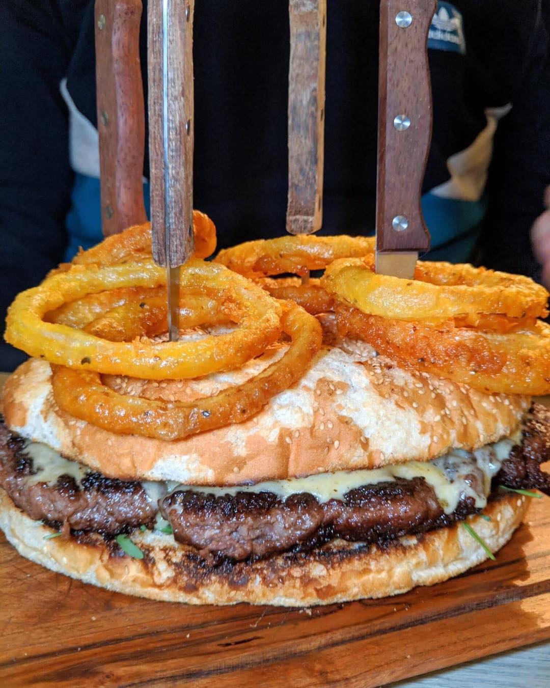 Many years ago at The Falcon we used to serve a burger challenge… The Naughty 40. 🍔
A 40oz fully loaded burger that was absolutely monstrous. Plenty of people tried… but only two people ever managed to finish it.
These days The Falcon is a very different kind of place, and that sort of madness doesn’t really fit the vibe we're going for anymore…
Maxi Lounge on the other hand… 👀
Now that might be the perfect place for a one night only return.
So the question is — who reckons they could take it on? 💪🍔
📸 Pics taken by @jurassicfoodies