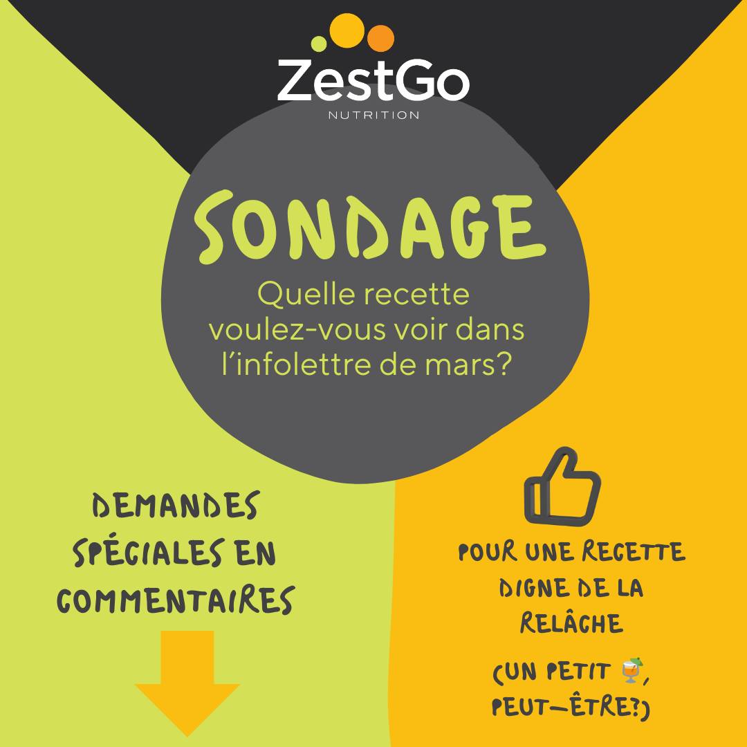 Inscrivez-vous à l'infolettre gratuite ici: zestgo.ca
#zestgo #nutritionnetworkcoach #faibleenglucides #relâchedemars #nutrition