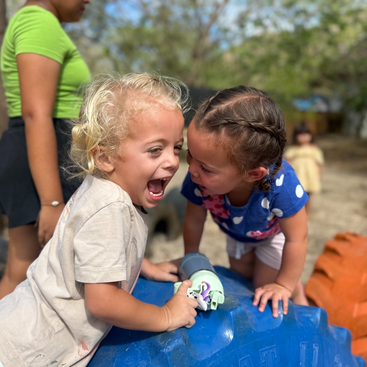 At Wild Child, we believe peace isn’t something we simply talk about — it’s something we practice, feel, and grow together.
Peace begins with a breath.
With slowing down enough to feel our hearts.
With listening to ourselves, to nature, and to one another.
When children learn to move their bodies, express their voices, set boundaries, and work together in rhythm, they begin to understand that peace is not the absence of noise or energy — it is balance, connection, and respect within a community.
Through practices like circle, music, movement, nature play, and shared creation, we are cultivating the roots of peace in our children. When they play the drums together, pass the peace sticks, witness one another in the center of the circle, and sing as a group, they are learning something deeper than a lesson — they are experiencing belonging.
Peace grows when children feel seen.
When their voices matter.
When they learn that their actions affect the whole circle.
At Wild Child, our hope is simple:
that these small seeds of connection grow into compassionate humans who carry peace into their families, communities, and the wider world.
Because peace doesn’t start somewhere far away.
It starts right here, in the circle. 🌎🌿
#WildChildNosara #PeaceEducation #RaisingKindHumans #NatureBasedLearning #CommunityCircle #WildChildKids #PeaceStartsHere