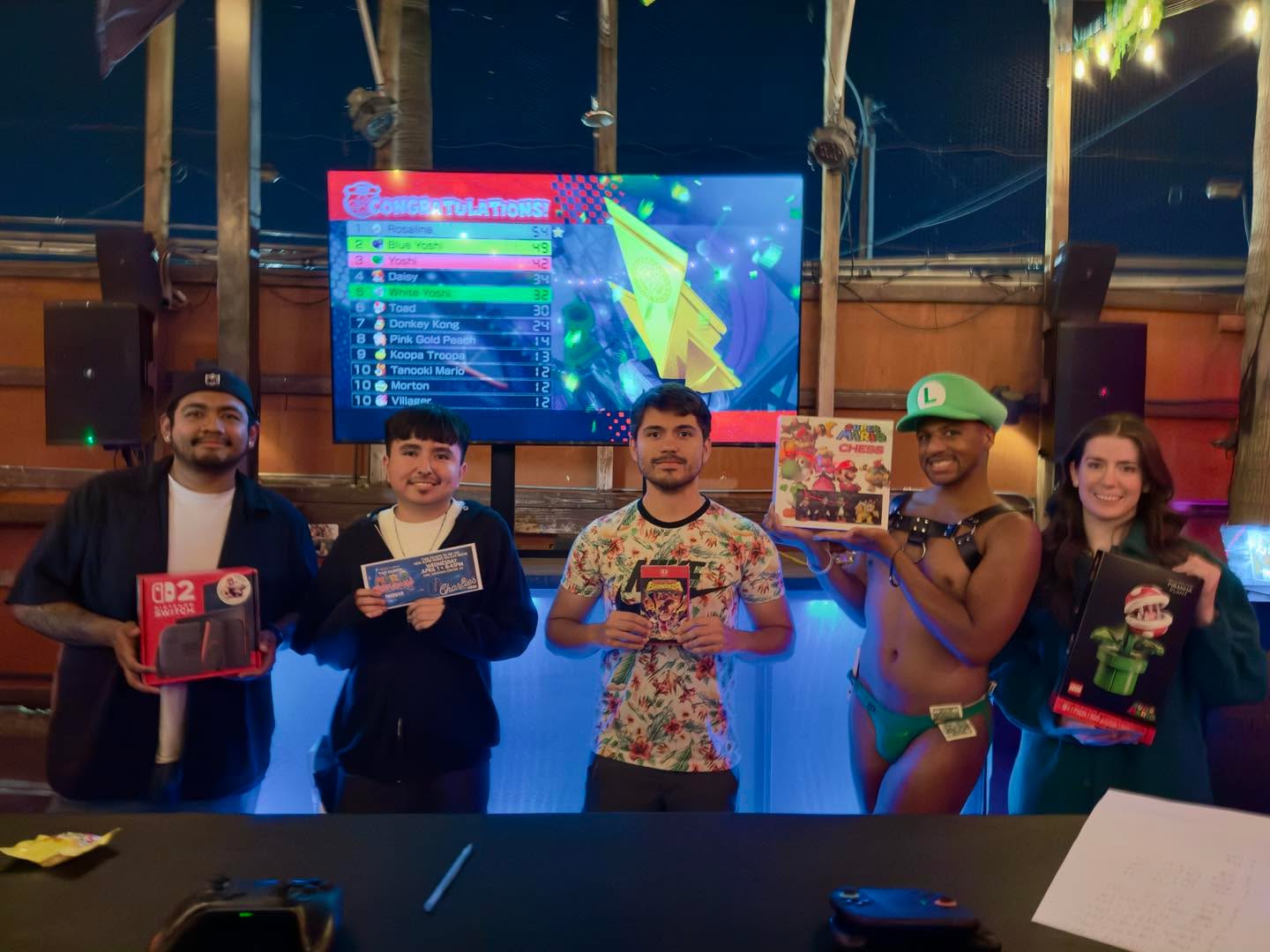 Congratulations to our top 5 of our Mario Kart Tournament for International Mario Day!!! Thank you to all who came out to play and party with us!!!