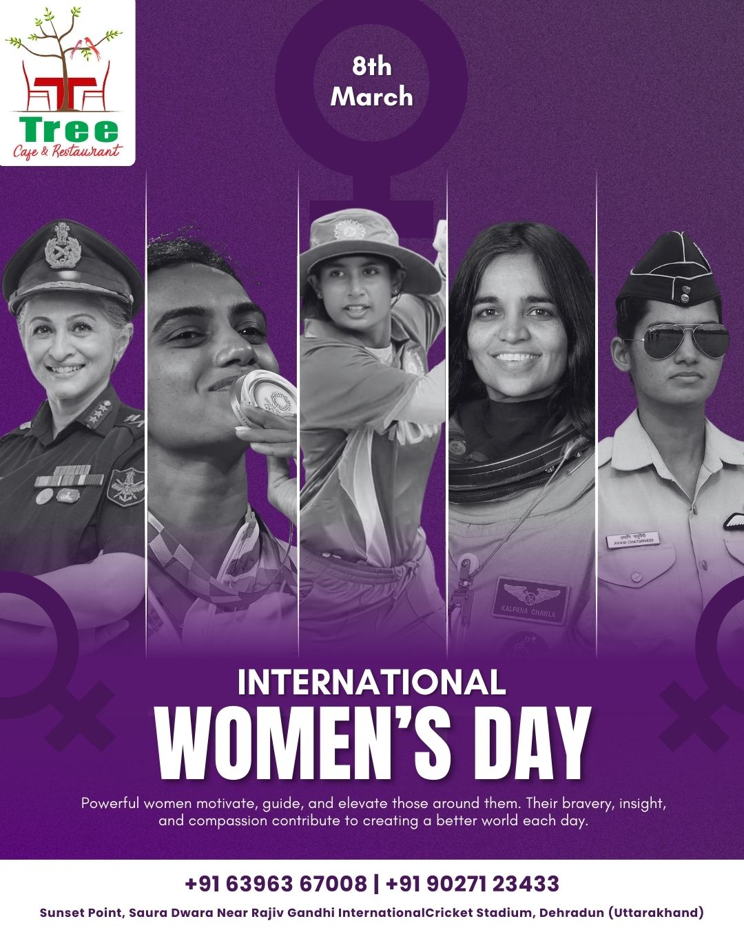 Celebrating the strength, grace, and achievements of every woman today and every day. 💜 Wishing all the incredible women a very Happy Women’s Day from Tree Cafe & Restaurant.
#HappyWomensDay #WomensDay2026 #WomenEmpowerment #treecafeandrestaurant #celebratewomen #narishakti