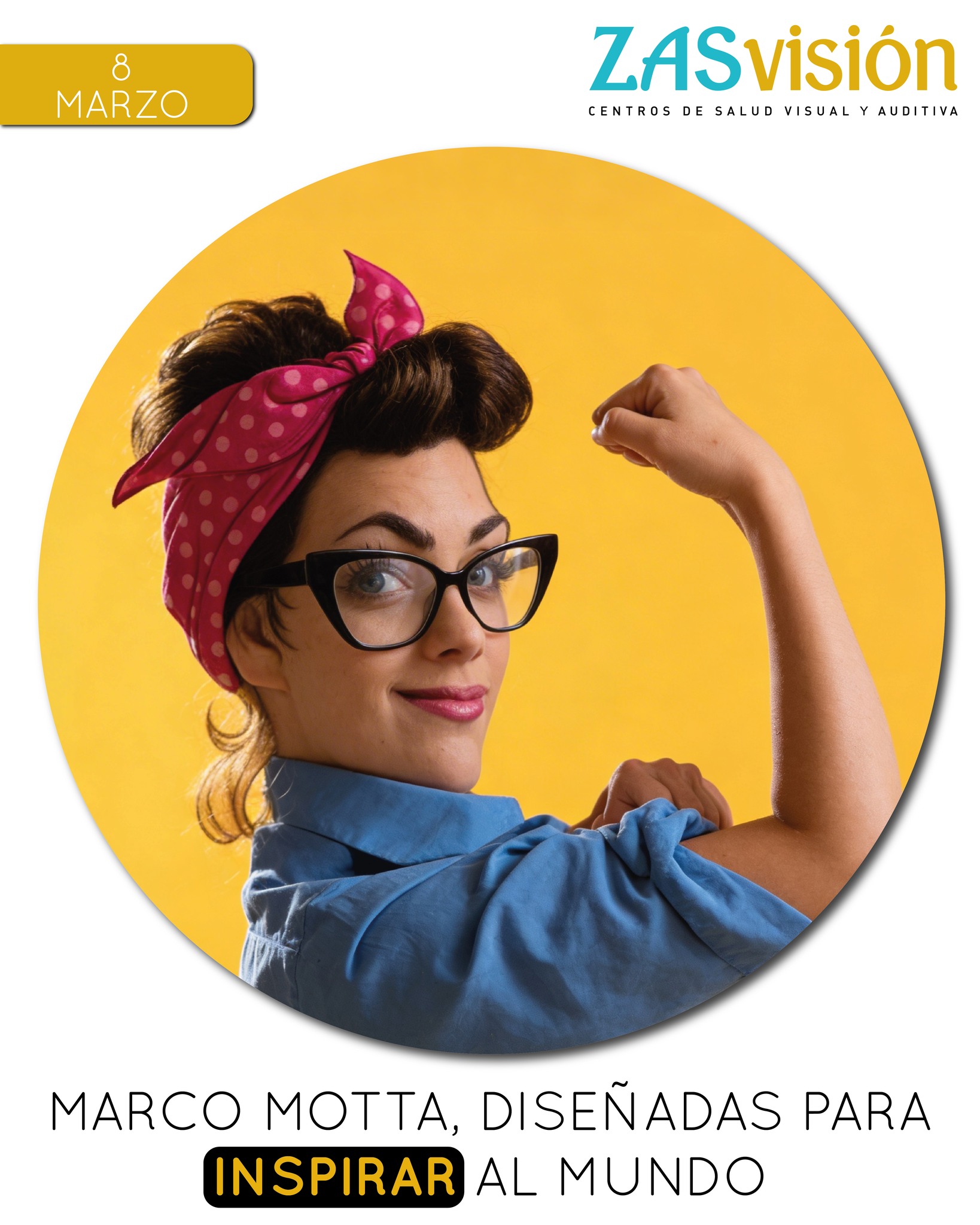 💜 8 de marzo | Día Internacional de la Mujer 💜
Las gafas Marco Motta están diseñadas para mujeres que inspiran, que lideran y que miran el mundo con personalidad propia. ✨👓
Hoy celebramos la fuerza, el talento y la mirada única de todas las mujeres. Porque cada mirada puede cambiar el mundo. 🌍
En Óptica Santos Benicarló apostamos por estilo, calidad y por mujeres que ven el futuro con determinación.
Feliz Día Internacional de la Mujer. 💪💜
#DiaDeLaMujer #8M #MujeresQueInspiran #MarcoMotta #GafasConEstilo #OpticaSantos #OpticaSantosBenicarlo #Benicarlo #SaludVisual #Gafas #EstiloYVision #ZasVision