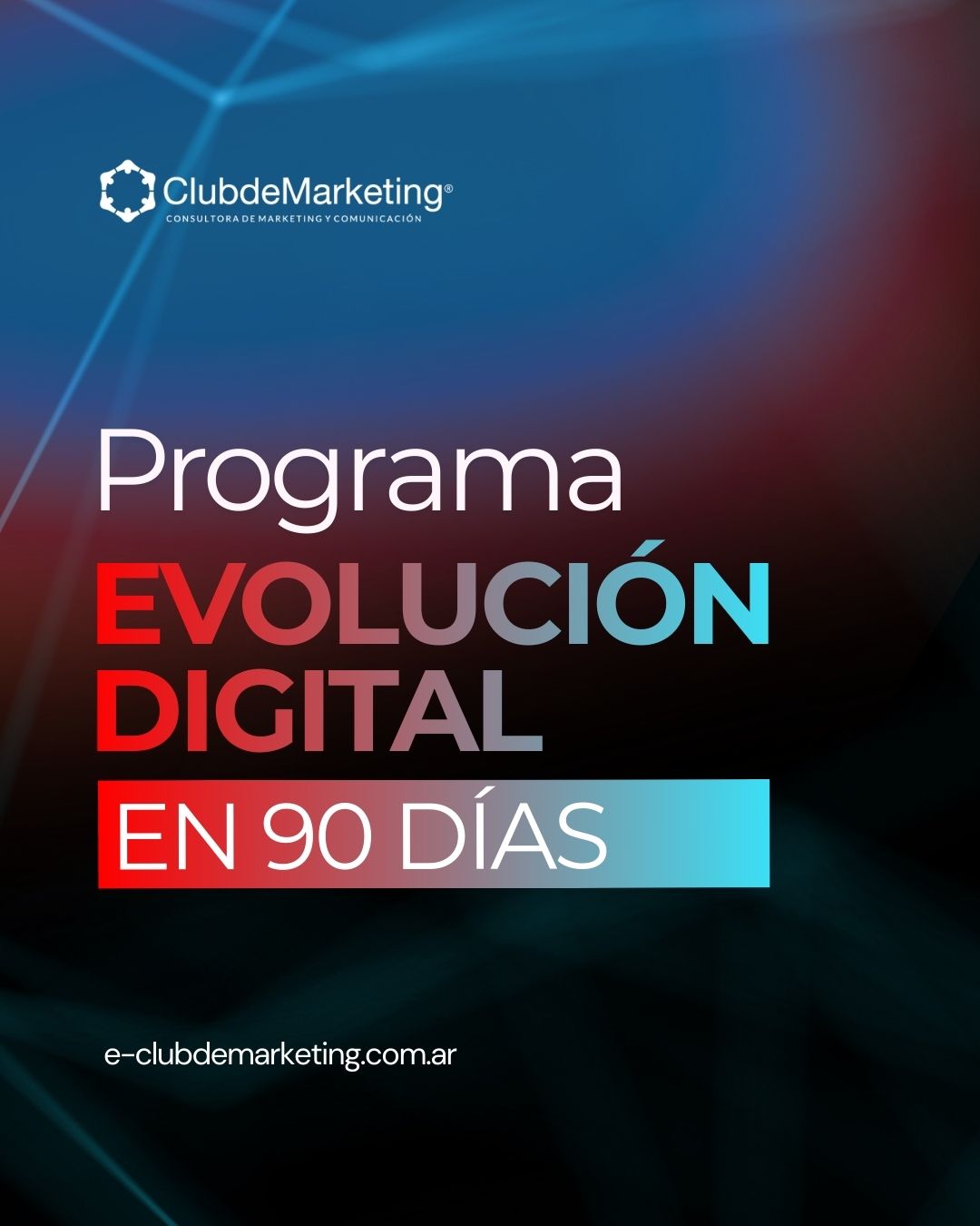 Muchas empresas B2B no necesitan más contenido.
Necesitan dirección.
El Programa Evolución Digital 90D ordena tu estrategia, estructura tu comunicación y activa una base sólida para crecer con coherencia y foco en resultados.
En 3 meses pasás de improvisar a ejecutar con claridad.
💬 ¿Tu empresa está lista para evolucionar?
Agendá tu diagnóstico estratégico.
🌐 www.e-clubdemarketing.com.ar
#MarketingB2B #EstrategiaDigital #LinkedInB2B #CrecimientoEmpresarial #ClubDeMarketing