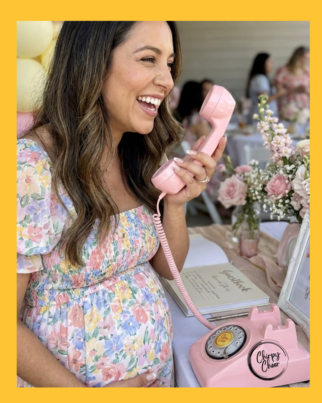 One day, baby will hear this voice and feel all the love 💛👶📞
#ChirpyCheer #BabyShower #MomToBe #AudioGuestbook #EventMemories