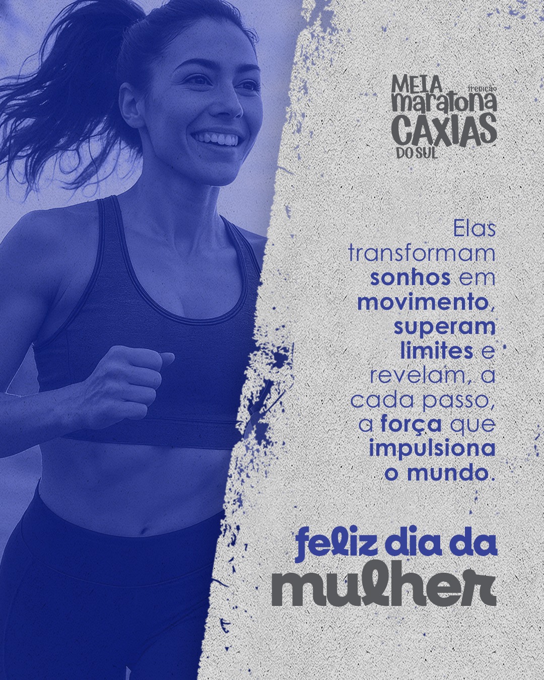 Elas correm atrás dos sonhos, superam limites e mostram, a cada passo, a força que move o mundo. 🏃♀️💜
Neste Dia da Mulher, a Meia Maratona de Caxias do Sul celebra todas as mulheres que inspiram, conquistam e transformam o esporte com sua determinação e coragem.
Que nunca falte espaço para vocês nas largadas, nas conquistas e nos pódios da vida! 🌟
Feliz Dia da Mulher!
#DiaDaMulher #MulheresQueCorrem #MeiaMaratonaCaxias #ForçaFeminina #CorridaDeRua #CaxiasDoSul