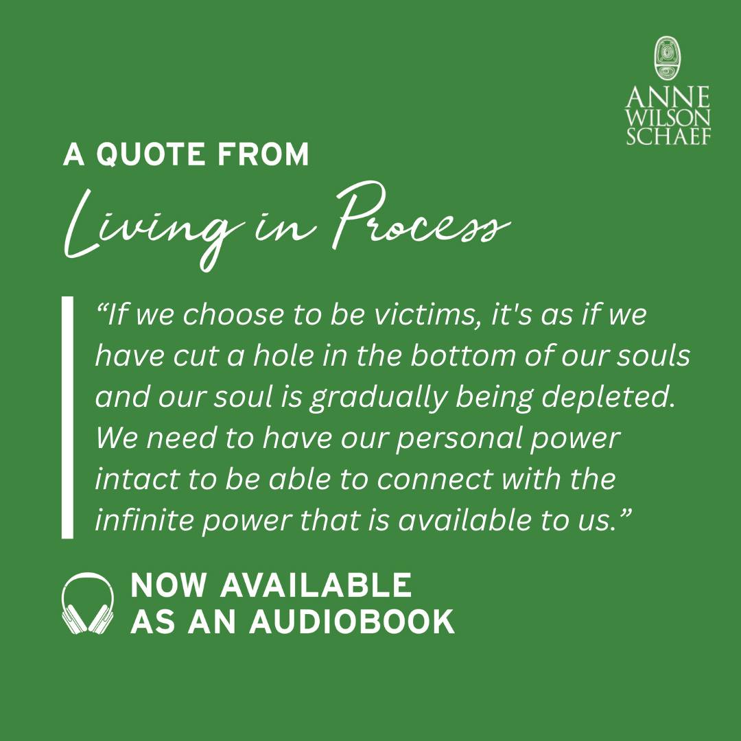 If we choose to be victims, it's as if we have cut a hole in the bottom of our souls and our soul is gradually being depleted. We need to have our personal power intact to be able to connect with the infinite power that is available to us. #personalpower #spirituality #spiritualgrowth #soulawakening #livinginprocess