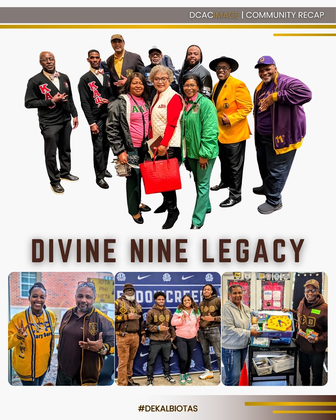 From community events to Divine Nine gatherings and school partnerships, the start of the year has been full of opportunities to show up, connect, and support the work happening across our community.
A few moments from along the way.
#DCACIMAGE | #DeKalbIotas | #IPT1963