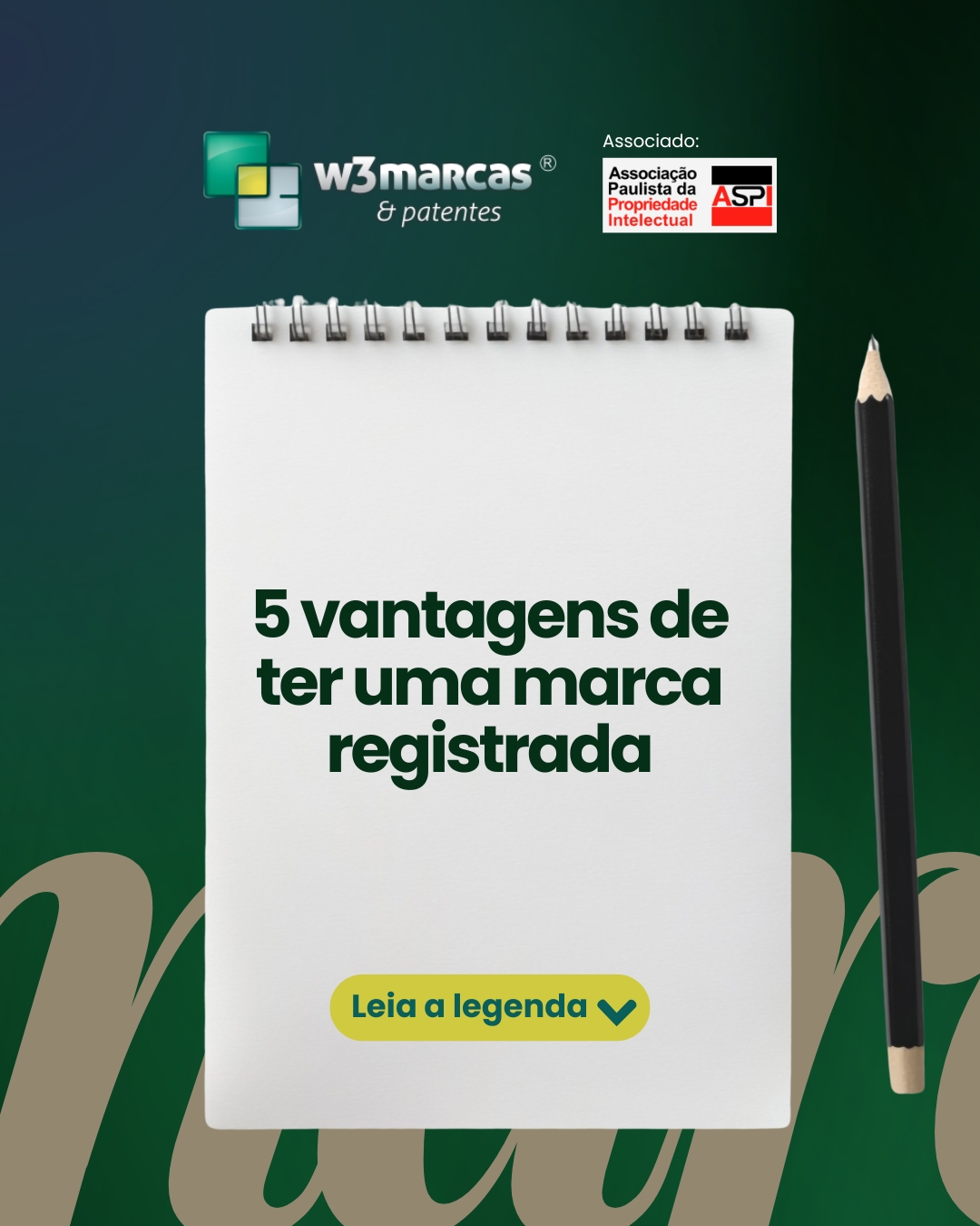 5 vantagens de ter uma marca registrada no INPI 🛡️
Registrar sua marca não é apenas uma formalidade. É uma estratégia de proteção e crescimento para o seu negócio.
Confira alguns dos principais benefícios:
1️⃣ Exclusividade de uso em todo o Brasil
Com o registro, ninguém pode usar nome ou logotipo iguais ou semelhantes no seu segmento de atuação.
2️⃣ Segurança jurídica
Você passa a ter respaldo legal para impedir cópias e agir contra o uso indevido da sua marca.
3️⃣ Valorização do seu negócio
Uma marca registrada se torna um ativo da empresa, aumentando seu valor no mercado.
4️⃣ Facilidade para expansão e franquias
O registro permite licenciar, franquear e expandir a marca com mais segurança.
5️⃣ Mais credibilidade no mercado
Transmitir profissionalismo e confiança faz toda a diferença para clientes e parceiros.
📌 Registrar é proteger aquilo que você levou anos para construir.
💼 A W3Marcas e Patentes possui mais de 20 anos de experiência em registros de marcas e patentes no Brasil e no exterior, oferecendo acompanhamento completo durante todo o processo.
🚀 Proteja sua marca e cresça com segurança!
📱 (85) 98602-4353
📧 registrecom@w3marcasepatentes.com.br
🌐 www.w3marcasepatentes.com.br
#registrodemarca #marcaregistrada #inpi #w3marcasepatentes #w3marcas #propriedadeintelectual #direitoempresarial #protejaseunegocio #empreendedorismo #segurancajuridica #marcasepatentes