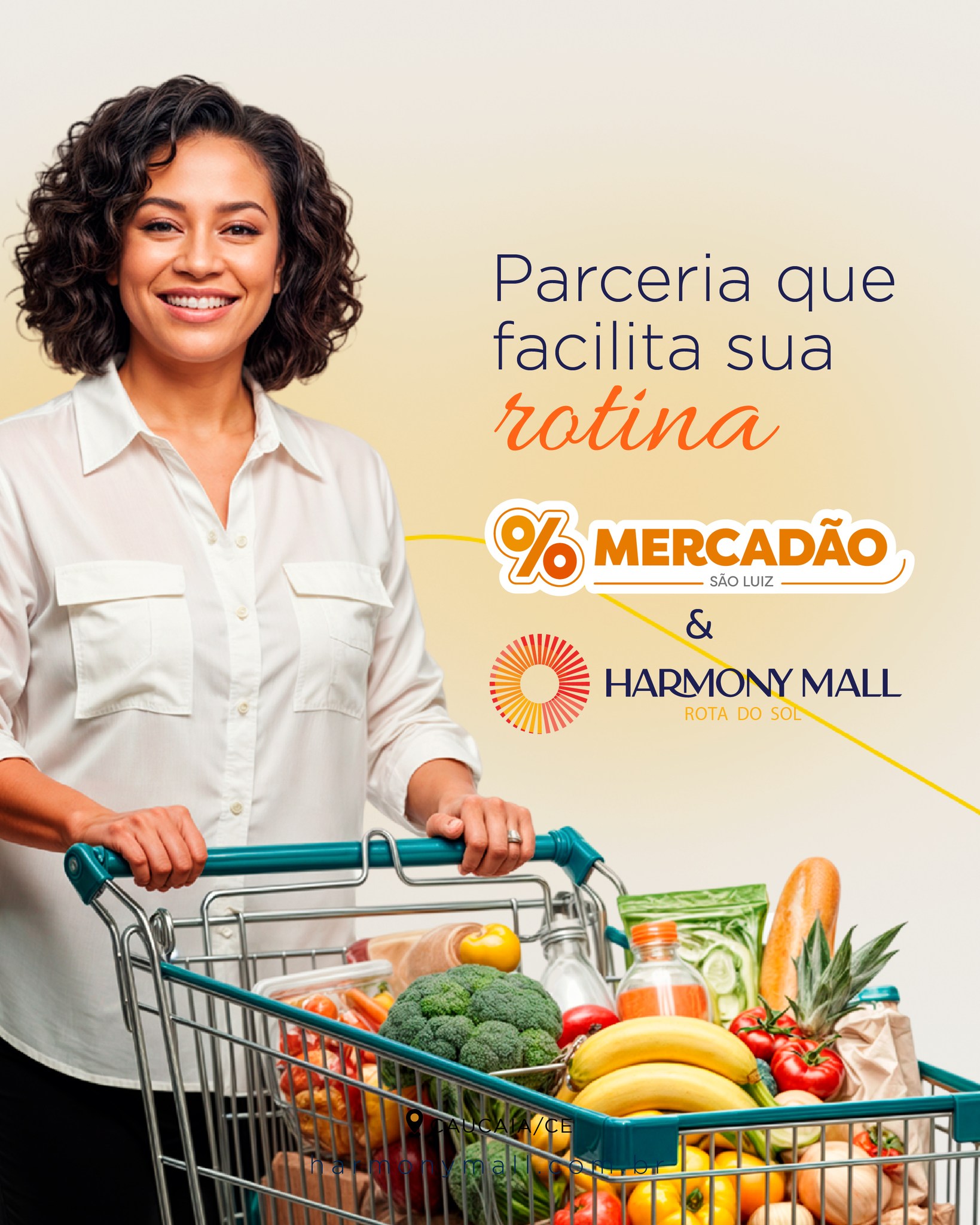 Quando tradição e conveniência se encontram, o resultado é mais praticidade para o seu dia a dia. Com o Mercadão São Luiz no Harmony Mall, você resolve suas compras com qualidade, variedade e conforto em um só lugar.
Uma parceria pensada para tornar sua rotina mais simples, rápida e completa 🧡
#HarmonyMall #RotaDoSol #Caucaia #Harmony #HarmonyEmpreendimentos #MallemCaucaia #CaucaiaCity #Cumbuco #BarradoCeará #Pecém #VemproHarmonyMall #LitoralCearense #CaucaiaOrdinária #MercadãoSãoLuiz