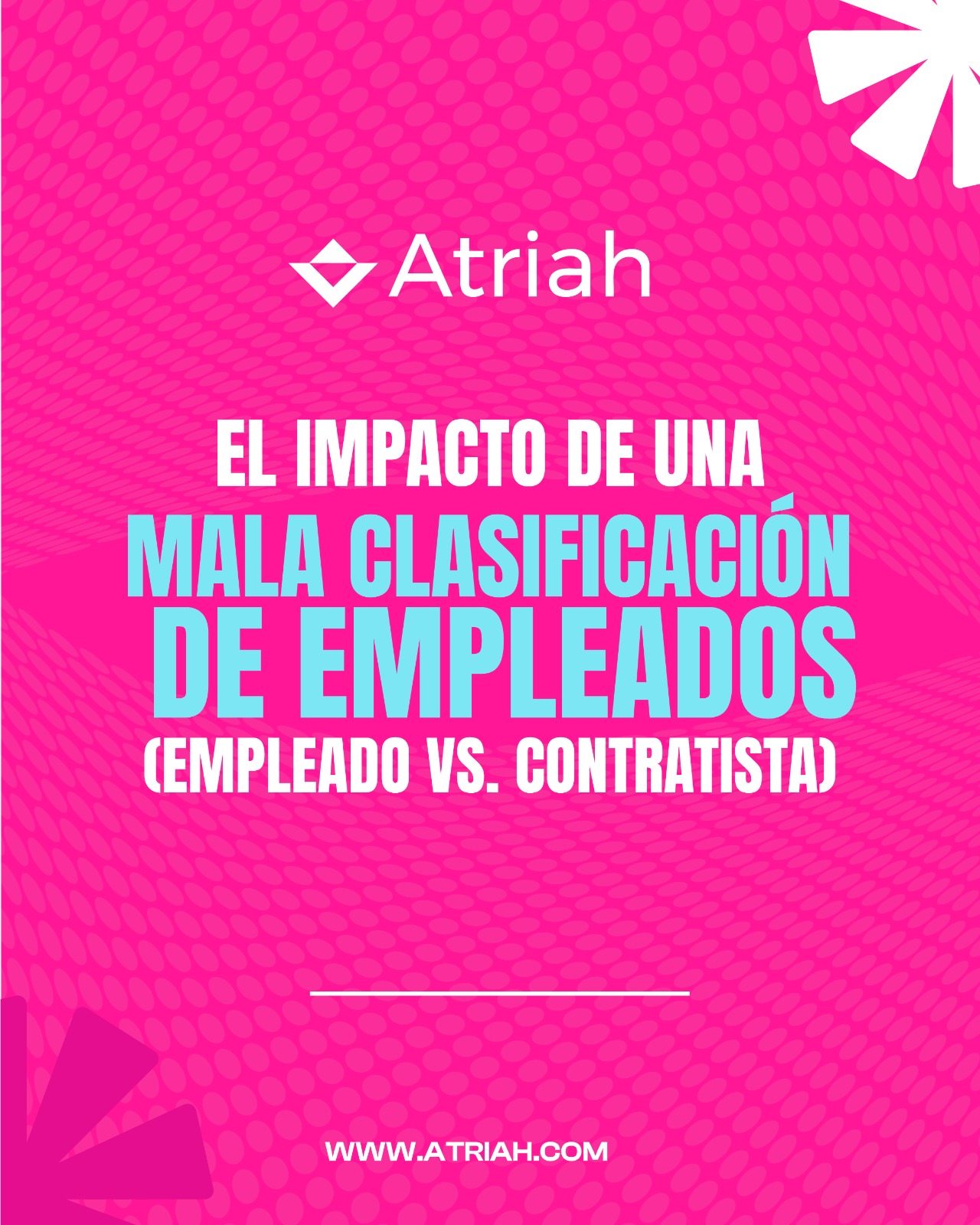 ⚠️ El impacto de una mala clasificación de empleados
Clasificar incorrectamente a un trabajador como empleado o contratista puede generar multas, problemas legales y riesgos para tu empresa.
En Atriah ayudamos a las organizaciones a asegurar el cumplimiento laboral y evitar errores en la gestión de talento.
📍 San Juan, Puerto Rico
🌐 atriah.com
📧 mrivera@atriah.com
#Atriah #RecursosHumanos #CumplimientoLaboral #HR