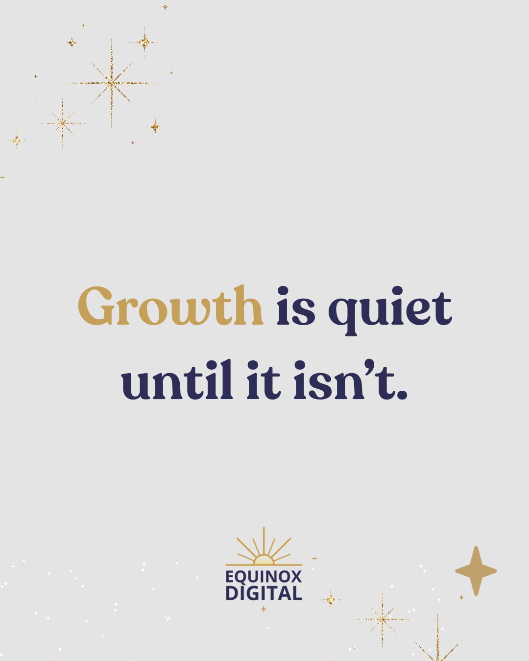 Growth rarely looks impressive while it’s happening. 🌓
But alignment isn’t loud, on purpose. It’s choosing who you are before the spotlight hits.
Rushing visibility without refining brand identity first? That's how brands lose their edge.
If you’re in the in-between, you’re not lost. That’s where positioning sharpens and clarity forms.
If your brand feels misaligned, let’s rebuild it.
📌 Start with a free strategy session → Link in bio.
#StartupLife #BusinessGrowth #CreativeStrategy