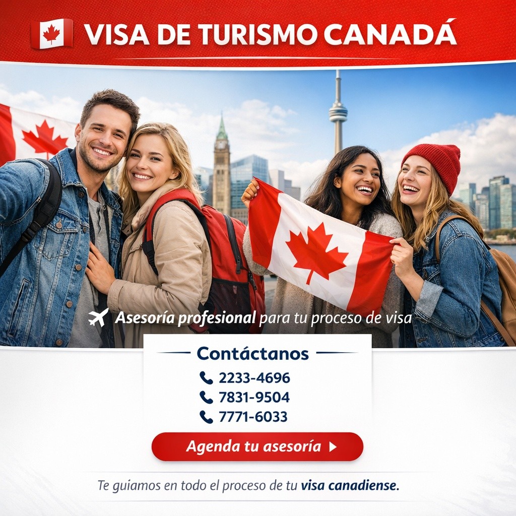 🇨🇦 ¿Querés viajar a Canadá? 🌍
¡Nosotros te ayudamos a hacerlo realidad! ✈️
En Legal Visa Asesoría Migratoria te acompañamos en todo el proceso para obtener tu visa de turista canadiense sin estrés ni errores.
Con nuestra asesoría profesional, viajar por placer, visitar a tu familia o conocer Canadá está más cerca de lo que pensás. 🍁
📋 Llenado correcto de formularios
📑 Revisión completa de documentos
🧭 Guía paso a paso hasta el envío de tu solicitud
💬 Escribinos hoy y comenzá tu trámite con confianza.
⚠️ Recordá: la embajada decide, pero una buena preparación puede marcar la diferencia.
📲2233-4696
📲 WhatsApp: 7831-9504 / 7771-6033
📍 Legal Visa Asesoría Migratoria
🔐 Profesionalismo que te abre las puertas a Canadá 🇨🇦