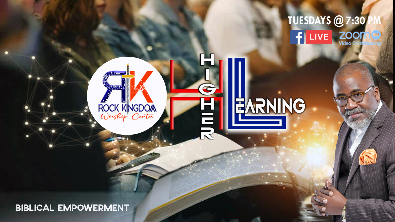 Join us tonight as we explore purpose realized and purpose embraced.. #RKHigherLearning #RockKingdom #PastorDCS