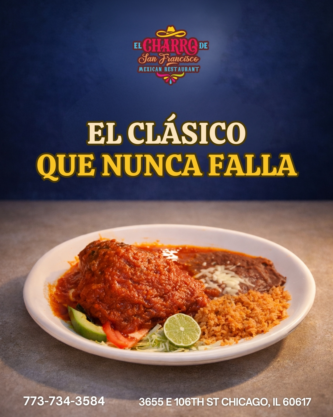 One bite and you’ll understand why this dish is a favorite! Don’t wait until tomorrow to enjoy it… the craving is calling today.
📍 Visit us at 3655 E. 106th St., Chicago, IL 60617 (773) 734-3584
⏰Daily: 9:00 am -10:30 pm
Síguenos y entérate de todas nuestras
noticias: https://linktr.ee/elcharro3655
#ChicagoEats #MexicanFoodChicago #ChicagoRestaurants #FoodLovers #EatLocalChicago