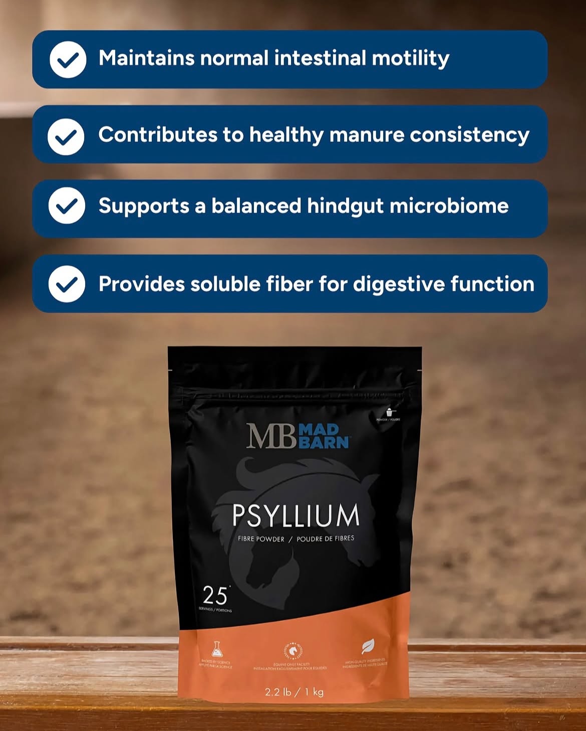 Looking for simple ways to support your horse’s digestion?
Psyllium husk provides soluble fiber that helps support digestive balance, healthy manure consistency, and the beneficial microbes that live in the hindgut.
It’s a great addition to your horse’s wellness routine, especially during times of change like seasonal transitions or diet adjustments.
Shop at OnTotalWellness.com
Tottenham pickup | Shipping across Canada
Don't forget to enter our giveaway while you still can!
#horsewellness #equinesupplements #horsehealth #madbarn #shoplocalontario