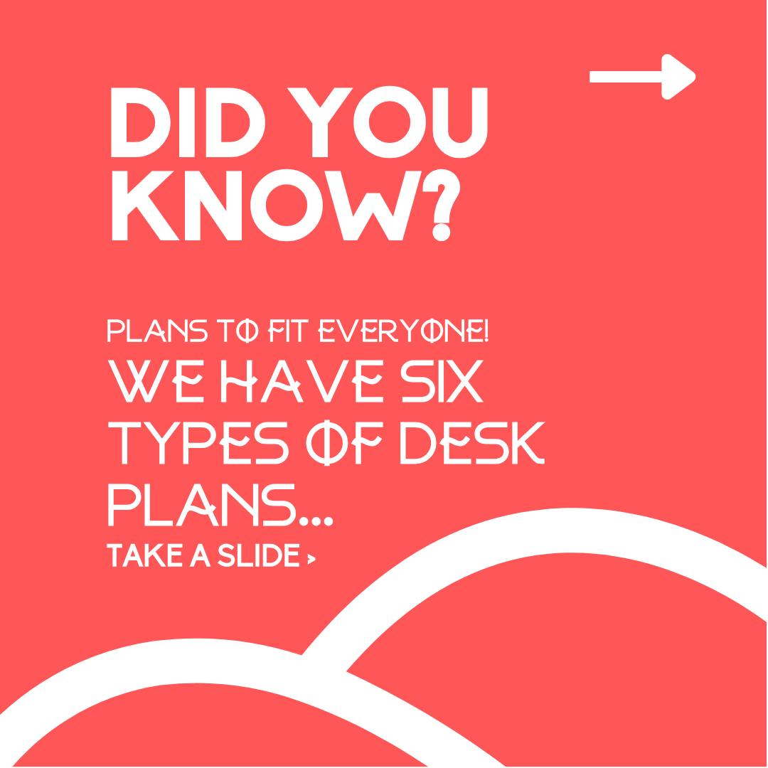 Did you know we have six different desk plans?
What we don't tell you here is that you also get free parking, the best views in Devon, access to all meeting rooms, no hidden VAT fees, free use of our kitchen and all its contents, PLUS, we run a Dartmoor walk every single week.
Why not come and see for yourself and book a free trial day?
#coworkingdevon #deskplans #dartmoorwalking