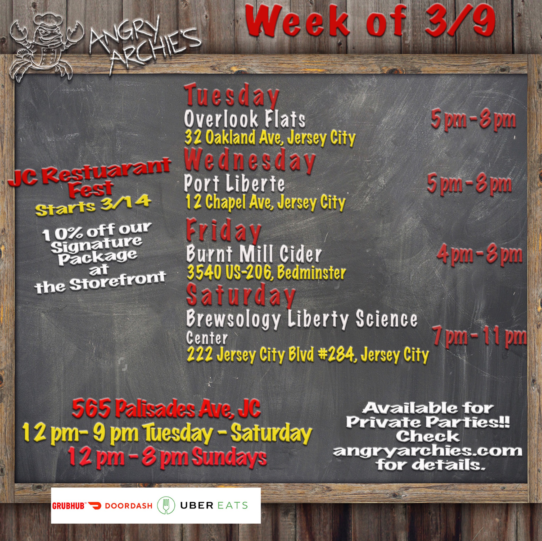 This Weeks Schedule!
#njeats #njevents #njweekend #njfoodtrucks
#njfoodtruck #jceats #njfoodie #jcmakeityours
#wefeast #eeeeeeats #jcfoodie #feastgram #hungry
#nomnom #foodie #foodporn #foodgasm #food
#eatingfortheinsta #chefmode #hungry #ForkYeah
#FoodInTheAir #Delish #EatingForTheInsta #localfood
#njdining #njcatering #eatlocalnj #foodblogger