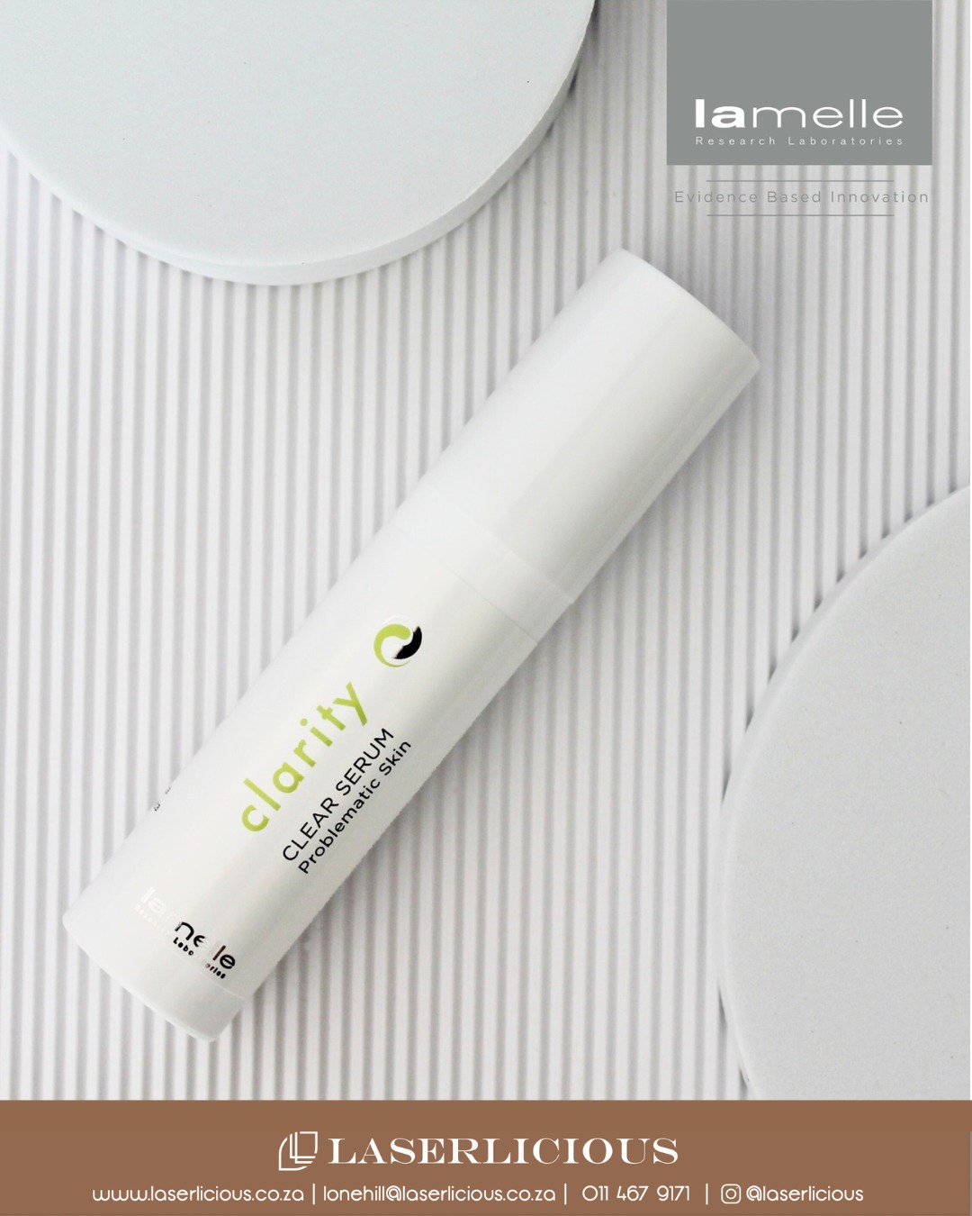 Struggling with breakouts or congestion?
Lamelle Clarity Clear Serum is scientifically formulated to target acne at its source, helping regulate oil production, calm inflammation, reduce bacteria, and improve post-breakout pigmentation.
Its lightweight texture makes it ideal for acne-prone skin, working to restore clarity while supporting long-term skin health 💚
Official stockists of @lamellersa.
#laserlicious #lamelleresearchlaboratories