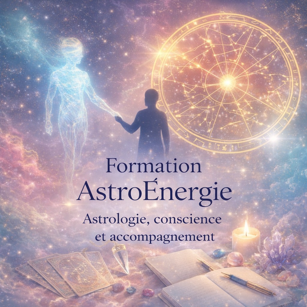 Belle Âme,
✨ Et si votre thème astral était la carte secrète de votre âme ?
La plupart des gens pensent que l’astrologie sert simplement à connaître son signe…
Mais en réalité, le thème astral est une véritable cartographie de notre incarnation.
Il révèle :
🔹 nos forces profondes
🔹 nos peurs inconscientes
🔹 nos schémas relationnels
🔹 nos blocages intérieurs
🔹 et surtout… notre chemin d’évolution
Apprendre à lire une carte du ciel, c’est apprendre à comprendre :
✨ pourquoi certaines situations se répètent
✨ pourquoi certaines relations nous transforment
✨ pourquoi certaines périodes de vie bouleversent tout
C’est entrer dans un processus de conscience et de transformation intérieure.
C’est dans cet esprit que j’ai créé la formation AstroÉnergie.
🌙 Une formation individuelle et personnalisée
🌙 Un accompagnement sur 15 mois
🌙 1 atelier par mois (2h30)
Un véritable chemin pour :
• approfondir la connaissance de soi
• comprendre les dynamiques de l’âme
• apprendre à interpréter un thème astral
• accompagner les autres dans leur évolution
✨ Parce que le ciel ne nous détermine pas…
il nous révèle.
💬 Question pour vous :
Connaissez-vous réellement ce que votre thème astral dit de vous ?
📩 Informations et inscriptions en message privé