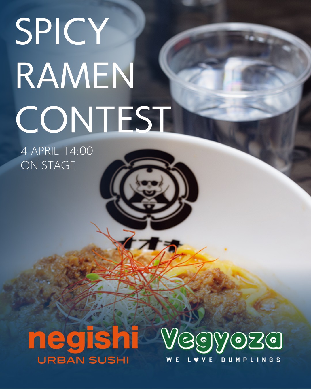🍜🔥 Spicy Ramen Eating Contest is back!
Japan Food Fest is excited to host the 5th Spicy Ramen Eating Contest live on stage. Think you can handle the heat and challenge last year's winner?
📅 Saturday, April 4
🕒 14:00
📍 Japan Food Fest Stage
Participation is free, and the spicy ramen served will be vegetarian. Contestants will be selected randomly, so make sure to read the rules and sign up through our website under the Program page!
👉 Learn more and apply: japanfoodfest.ch/program
A big thank you to our ramen sponsor Ooki and prize sponsors Vegyoza and Negishi 🌸
⚠️ Please note: An event ticket is required to enter Japan Food Fest
@ooki.pavillon @ve.gyoza @negishiurbansushi
#JapanFoodFest #TasteJapan #ZurichEvents #FoodFestival