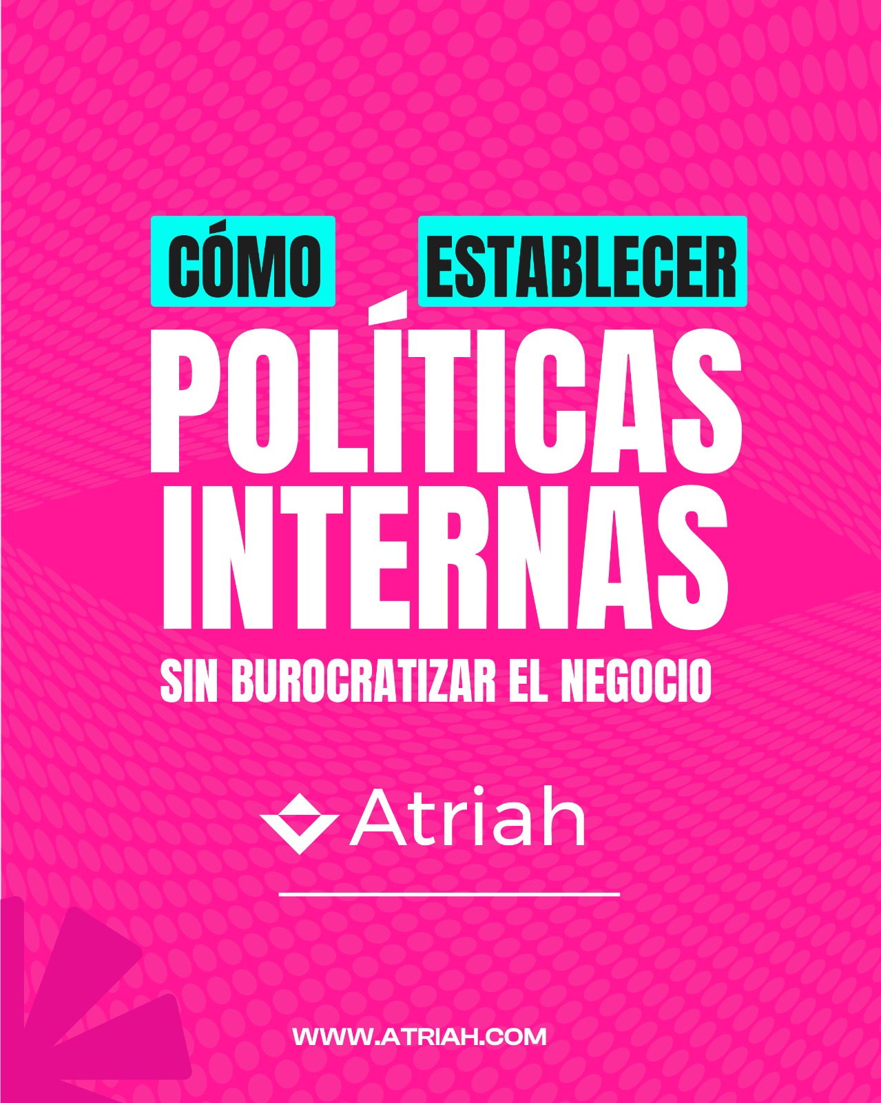 📑 Cómo establecer políticas internas sin burocratizar el negocio
Las políticas internas deben dar estructura a la empresa sin complicar los procesos.
En Atriah ayudamos a crear políticas claras, prácticas y alineadas con la cultura organizacional.
📍 San Juan, Puerto Rico
🌐 atriah.com
📧 mrivera@atriah.com
#RecursosHumanos #PolíticasInternas #Atriah #GestiónEmpresarial
