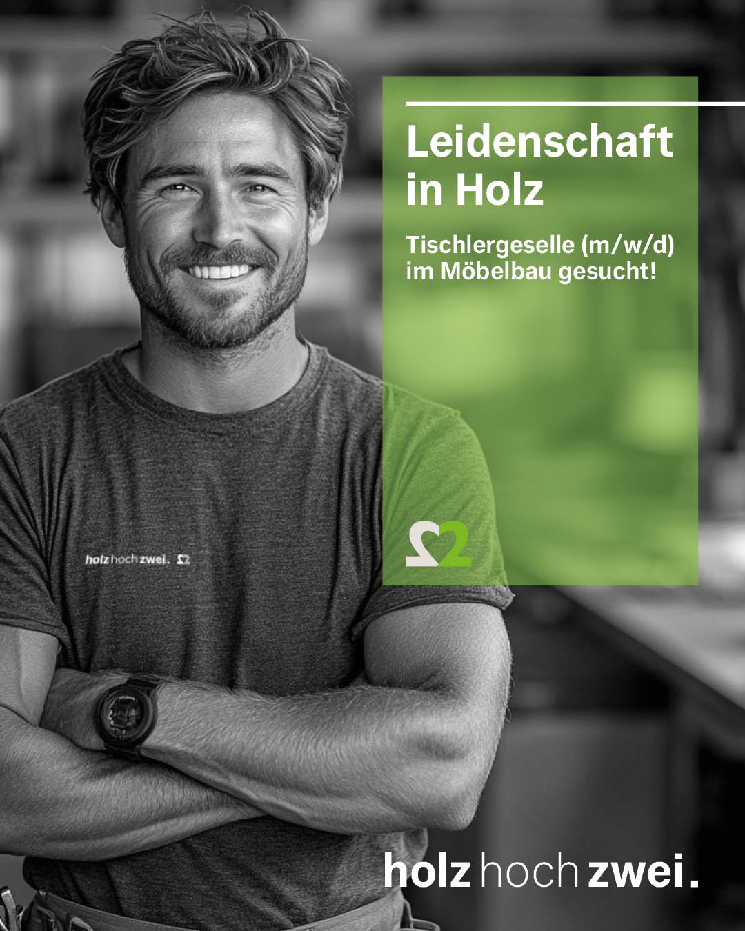 Du bist Tischlergeselle/in mit langer Berufserfahrung und Lust deine Führungskompetenzen bei uns zu entwickeln oder auszuspielen!? Dann suchen wir genau DICH!
Wir sind ein führendes Unternehmen im Bereich Möbelbau, das sich auf hochwertige und maßgeschneiderte Möbel spezialisiert hat. Mit einem engagierten Team und modernster Ausstattung setzen wir auf Qualität, Innovation und Kundenzufriedenheit.
Was wir bieten:
- Familiäres Arbeitsumfeld im inhabergeführten Unternehmen mit 18 Mitarbeitern
- Spannende Projekte, kreative Herausforderungen, Weiterbildungsmöglichkeiten
- Moderner Maschinenpark mit CNC gesteuerten Großmaschinen
- Attraktive tarifliche Vergütung mit möglichen Leistungszulagen
- Altersvorsorgezuschuss bis zu 100,-€, private Krankenzusatzversicherung, etc.
- Unbefristeter Arbeitsvertrag
- Arbeitskleidung
- Arbeitszeitmodell 9/14 Woche
Das bringst du mit:
- Abgeschlossene Berufsausbildung
- Mehrjährige Berufserfahrung
- Interesse an persönlicher und beruflicher Weiterentwicklung – speziell in Richtung Führung
- Teamfähigkeit und Freude an der Zusammenarbeit
- Präzises Arbeiten und Liebe zum Detail
Deine Aufgaben:
- Fertigung von hochwertigen Möbeln
- Eigenverantwortliche Umsetzung von Projekten in der Werkstatt und beim Kunden
- Koordination und Anleitung von Kollegen in kleinen Teams
- Organisation und Koordination von Arbeitsabläufen
- Sicherstellung von Qualität und Terminen im Team mit den Kollegen in der Planung
Interesse?
Dann melde dich bei uns! Wir freuen uns auf deine Bewerbung – kurz und knackig per E-Mail, Kurznachricht oder telefonisch.
Ansprechpartner: Ole Angerer
Tel: +49 40 / 675 935 60 + Mobil: +49 172 / 814 3672
Lass uns gemeinsam wachsen und deine Karriere auf das nächste Level bringen!
#tischler #stellenanzeige #job #handwerk #holz #holzhochzwei #karriere #zukunfthandwerk #schreiner #möbelbau