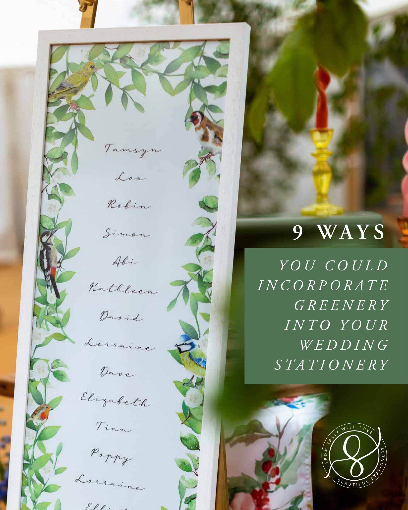 Getting a bit of the outside in can be lovely at a wedding, particularly if you're getting married at a venue that has beautiful surroundings. Here's my selection of some leafy little numbers I've made. Which is your favourite?
If you would like to chat through the options for adding greenery to your wedding stationery, whether that's using paintings, illustrations, printing onto green card or fabric, embossing or de-bossing, DM, or email me. There's lots of options, and I might be able to point you in the right direction 😃😘.
Pic 1: @emmarolfephotos @teeparty_event_planners
Pic 2: @camehousedorset Open Day @bellissimoweddings
Pic 3: @nickwphotography
Pic 6: @thegatheringbarn
Pic 4: @camehousedorset Open Day @bellissimoweddings
Pic 9: @neilatkinsonweddingphotography
#greenwedding #englishcountrywedding #outdoorwedding #greenweddingtheme #bridetobe #2027bride #weddinggreenery