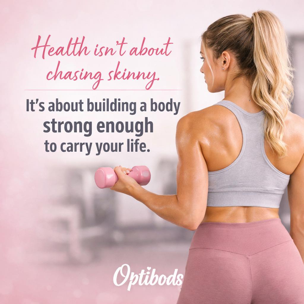 Stop chasing skinny.
Start building strong.
#Optibods
#StrongNotSkinny
#HealthyWomen
#TrainForLife
#StrongerEveryday
#TownsvilleFitness