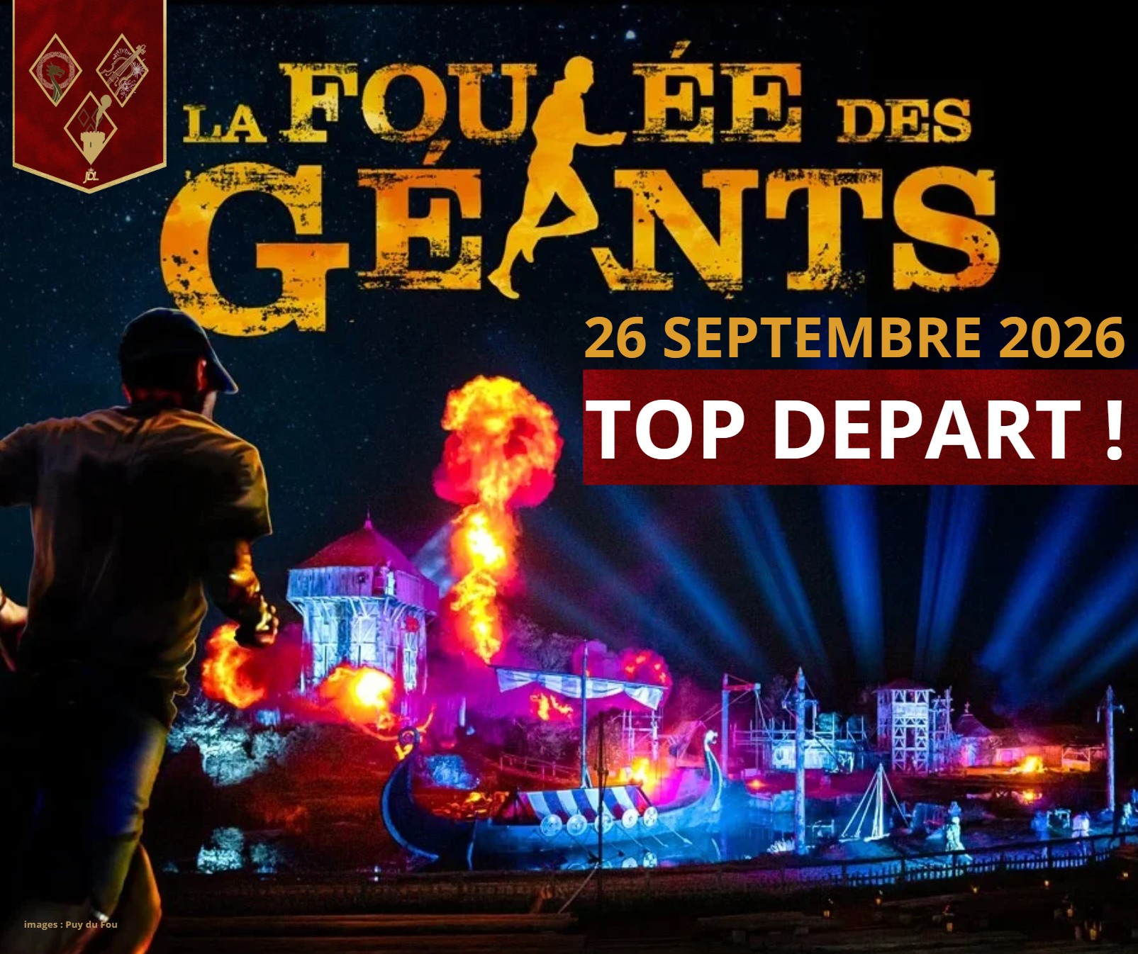 𝐋𝐀 𝐅𝐎𝐔𝐋𝐄́𝐄 𝐃𝐄𝐒 𝐆𝐄́𝐀𝐍𝐓𝐒 : 𝐓𝐎𝐏 𝐃𝐄́𝐏𝐀𝐑𝐓 ! 🛡️
Avis aux sportifs et aux passionnés ! La mythique course nocturne du Puy du Fou revient, et cette année, le système d'inscription change pour devenir plus simple.
📅 𝐎𝐔𝐕𝐄𝐑𝐓𝐔𝐑𝐄 𝐃𝐄𝐒 𝐈𝐍𝐒𝐂𝐑𝐈𝐏𝐓𝐈𝐎𝐍𝐒 : 𝐋𝐄 𝟏𝟖 𝐌𝐀𝐑𝐒 !
📝 LE NOUVEAU MODE D'EMPLOI (Étape par Étape)
1️⃣ Dès le 18 Mars : Réservez votre "Pack" (Dossard + Billets 1, 2 ou 3 jours) sur la plateforme dédiée.
(💡 Pour nos amis Pass Annuels, vous pouvez réserver le dossard seul dès cette date : 10km à 33€ / 20km à 38€).
2️⃣ Sous 72h : Vous recevrez un code unique par email. Gardez-le précieusement, c'est votre sésame ! 🗝️
3️⃣ Validation : Rendez-vous sur la billetterie officielle du Puy du Fou, choisissez vos dates et entrez votre code au moment du récapitulatif. Le prix du billet sera déduit automatiquement.
🛡️ LE CONSEIL DU JARDIN (Ne faites pas d'erreur !)
⚠️ Anticipez tout : C'est au moment de valider votre code que vous devez ajouter vos billets accompagnateurs, hôtels, restaurants et Pass Émotion. Les quantités sont ultra-limitées, n'attendez pas le lendemain !
✅ Âge requis : 10 km : Né(e) avant le 25/09/2010 (16 ans).
20 km : Né(e) avant le 25/09/2008 (18 ans).
♿ Accessibilité : Le 10 km est accessible aux personnes en situation de handicap (Joëlette ou Hippocampe). Contactez le parc via leur formulaire dédié pour les modalités de sécurité.
- Le lien sera mis en ligne le 18 mars sur le Jardin des Légendes. :)
✨ Alors, vous êtes prêt à vous inscrire ? Qui sera prêt le 18 mars ?
#LeJardinDesLegendes #PuyDuFou #LaFouleeDesGeants #Running #CourseNocturne #StrategiePuyDuFou