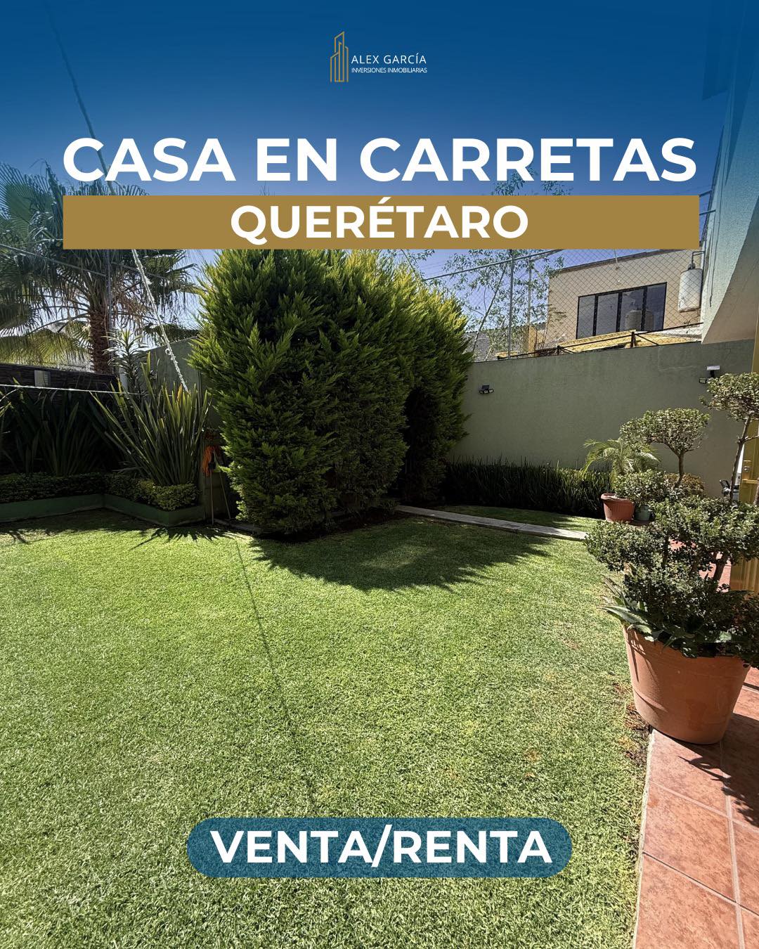 Casa en Carretas, una de las colonias más céntricas y bonitas de Querétaro 🏡
✨ Frente a parque
✨ 4 recámaras
✨ 300 m² de construcción
✨ Estacionamiento para 4 autos
✨ A minutos del Centro Histórico, Los Arcos y Bernardo Quintana
Una casa amplia, bien ubicada y perfecta para vivir con tranquilidad sin alejarte de la ciudad.
Si quieres más información o agendar una visita, mándame mensaje 📩