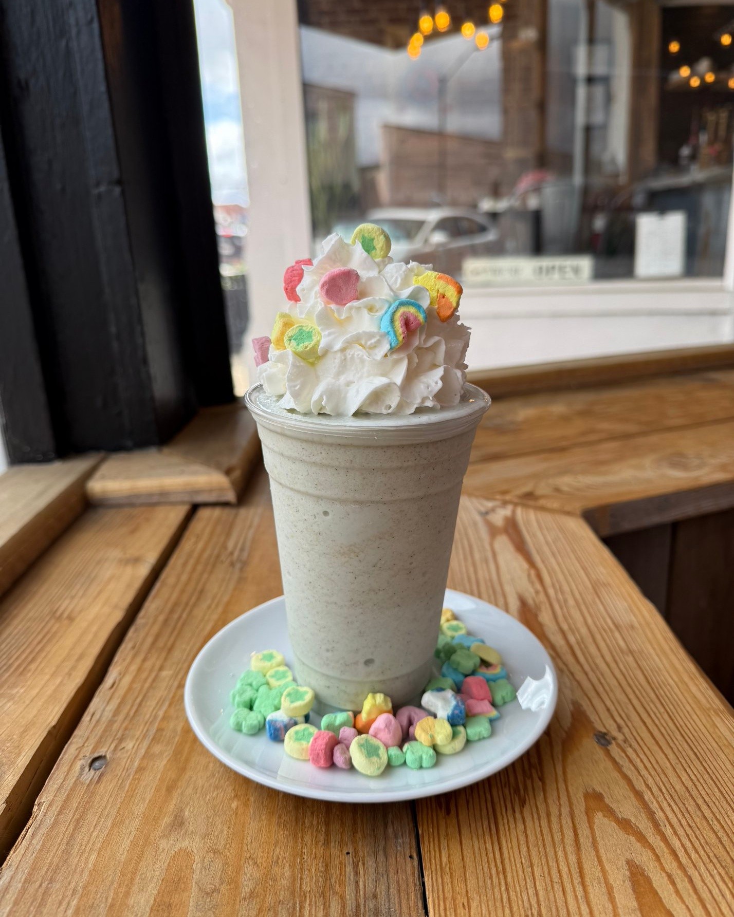 Our Lucky Charms frappe is here for a short time! 🌈 It's sweet, creamy, topped with our housemade toasted marshmallow whipped cream, and topped with those iconic marshmallows! ☘️
Get ready for a treat that's magically delicious!
#awakenmullins #luckycharms #magicallydelicious #welovemullinssc
