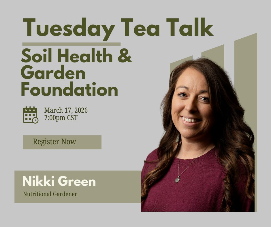 Where are all my future gardeners at? 🌱
This chat is for you.
If you’ve been thinking about starting a garden but you’re not sure where to begin, let me tell you a little secret… it all starts with the soil. Not the seeds, not the cute plants at the garden center — the soil.
This week at Tuesday Tea Talk we’re getting Back to Our Roots — Soil Health & Garden Foundations.
I’m breaking down the basics of good soil, why it matters way more than people think, and how building healthy soil is the real key to growing strong plants and good food.
So grab your tea, come hang out with me, and let’s talk dirt. Because if your soil is struggling… your garden will too. 😉
https://www.facebook.com/share/1DTXRMGdcq/
#TuesdayTeaTalk #SoilHealth #GardenBasics #GrowYourFood #BackToOurRoots #OrganicGardening #GardenChat 🌿☕