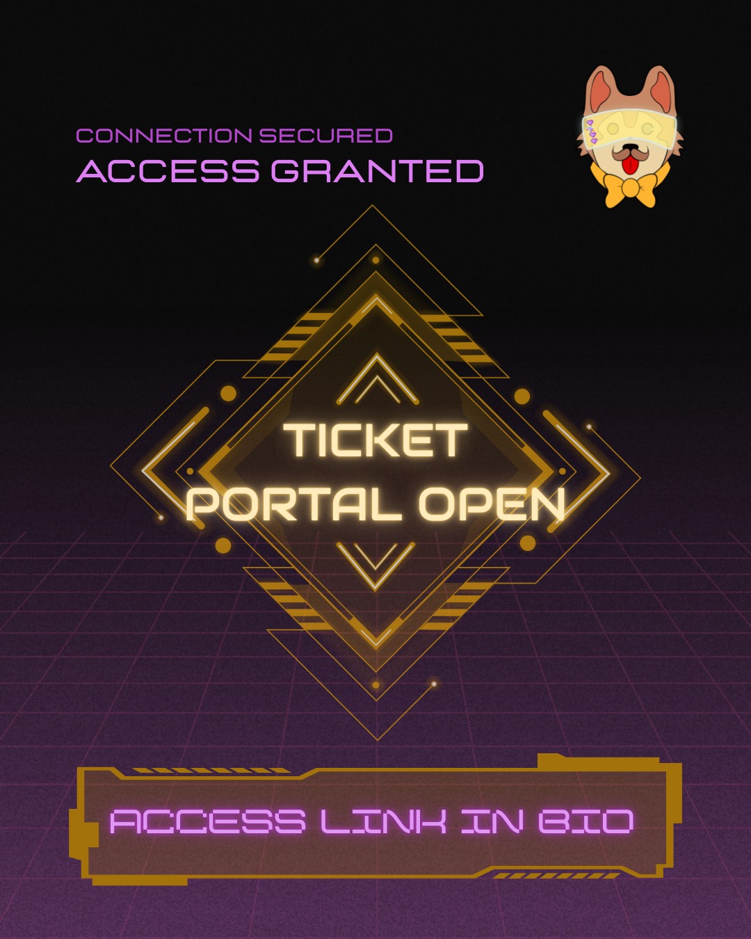 // CONNECTION SECURED
// ACCESS GRANTED
Billettportalen til **Kazokucon: Neon Age** er nå åpen.
Sikre deg tilgang gjennom linken i bio.
Samle crewet ditt – vi sees i Neon Age. ✨